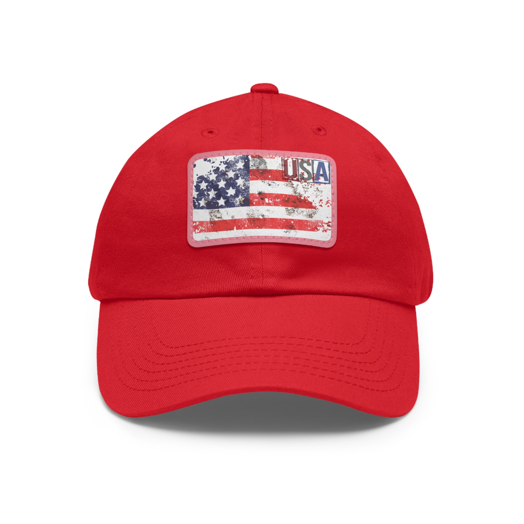 Patriotic  USA Flag Patch Baseball Cap, red, white, blue - Blue Star Merch 