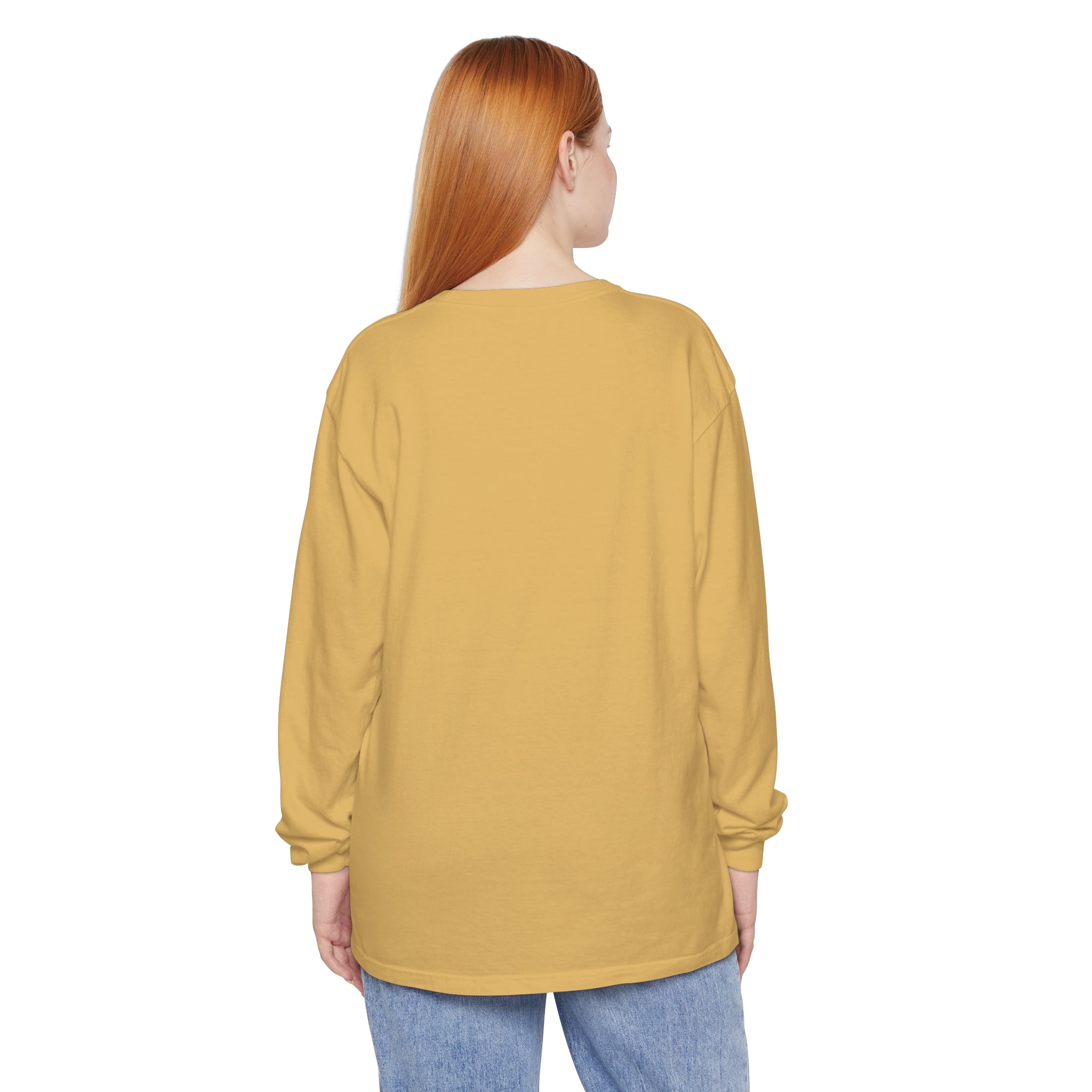 Down to Clown Garment-dyed Long Sleeve T-Shirt. Medium weight, Cotton tee.