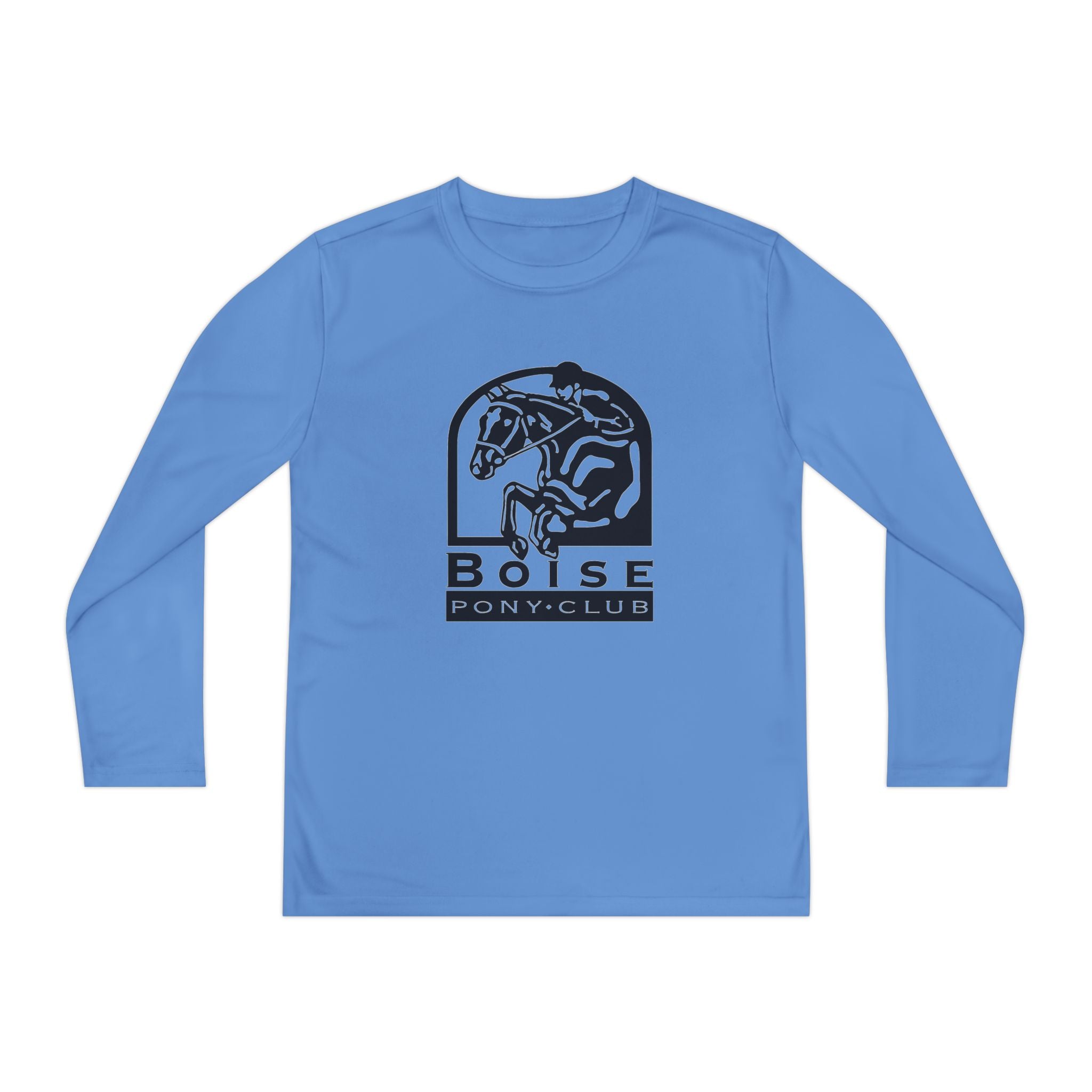 Youth Long Sleeve Competitor Tee with Boise pony club logo