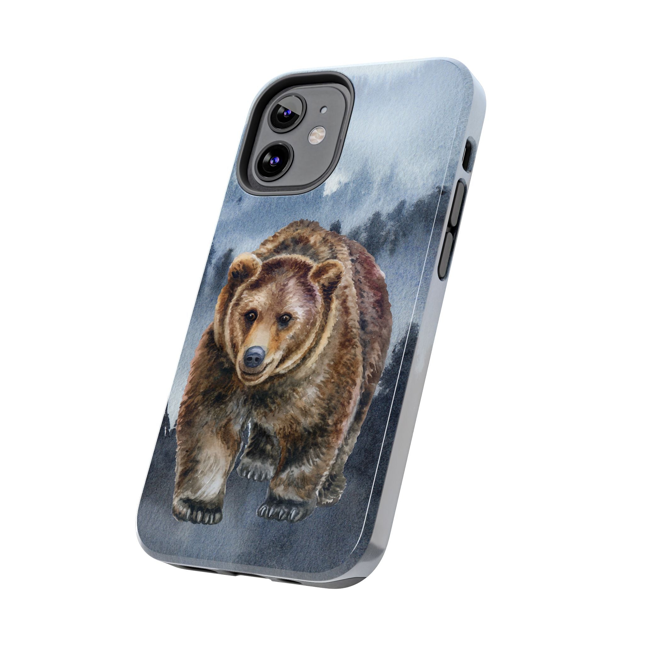 Tough Phone Case, with Custom Big Bear Design, Lightweight and Imapct Resistant for iPhone and Samsung, - Blue Star Merch 