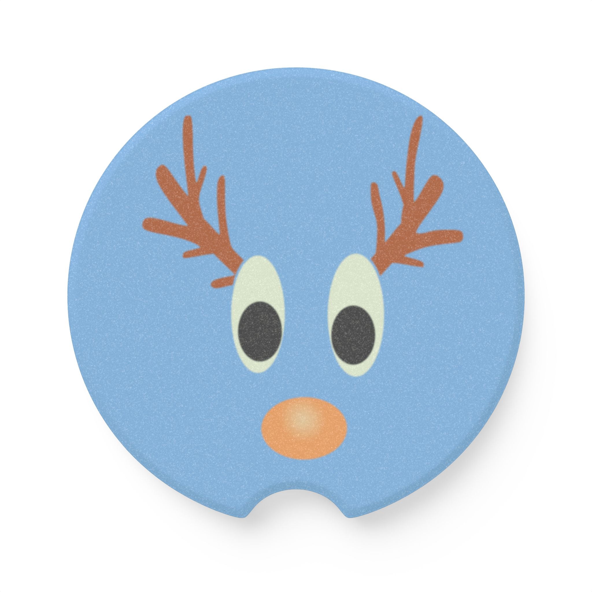 Soapstone Car Coaster, Reindeer Car Coaster in Matte, Car Coaster, Festive Car Coatser