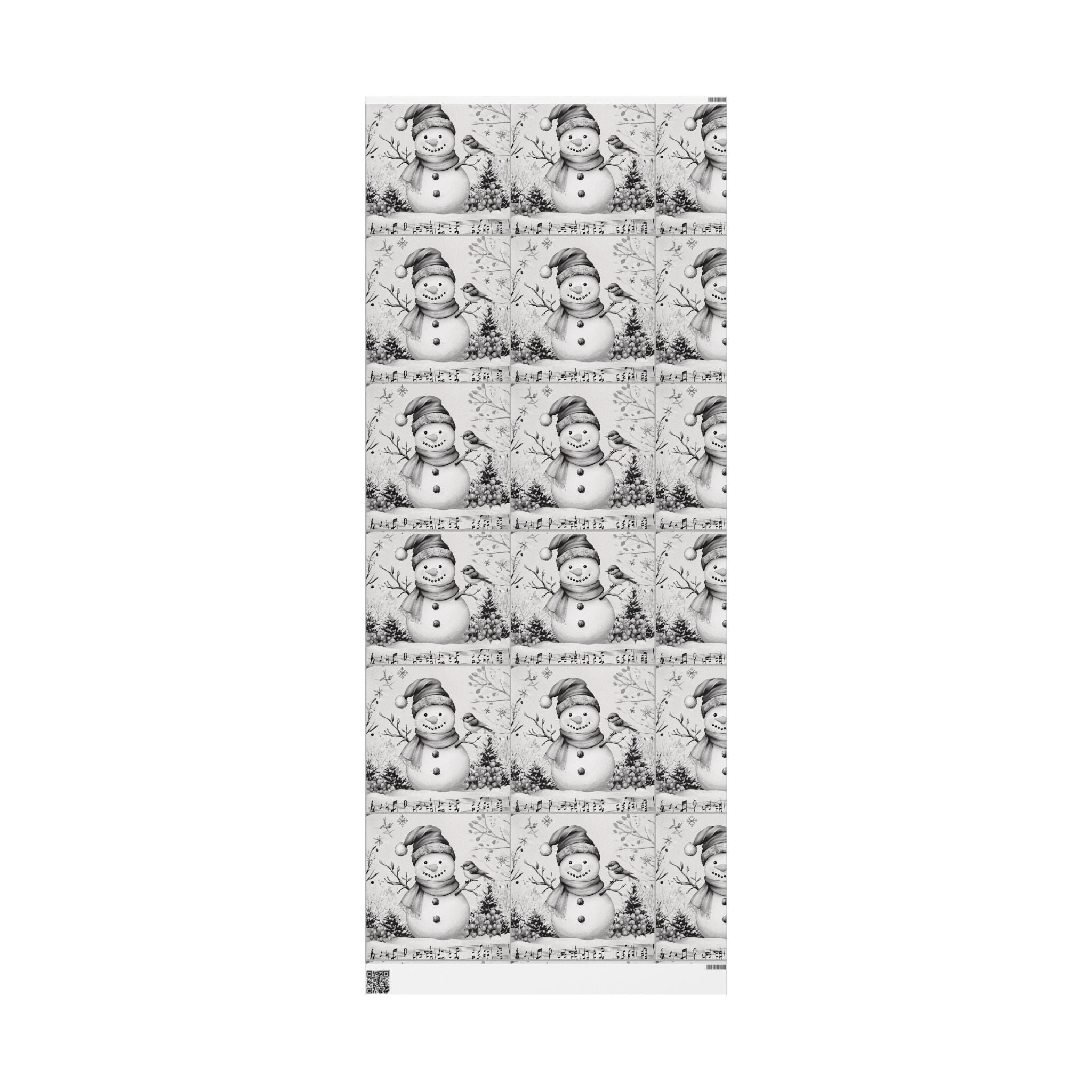 Snowman Wrapping Paper Christmas wrapping paper Holiday Wrapping Paper Snowman Gift Wrap, Matte or Glossy