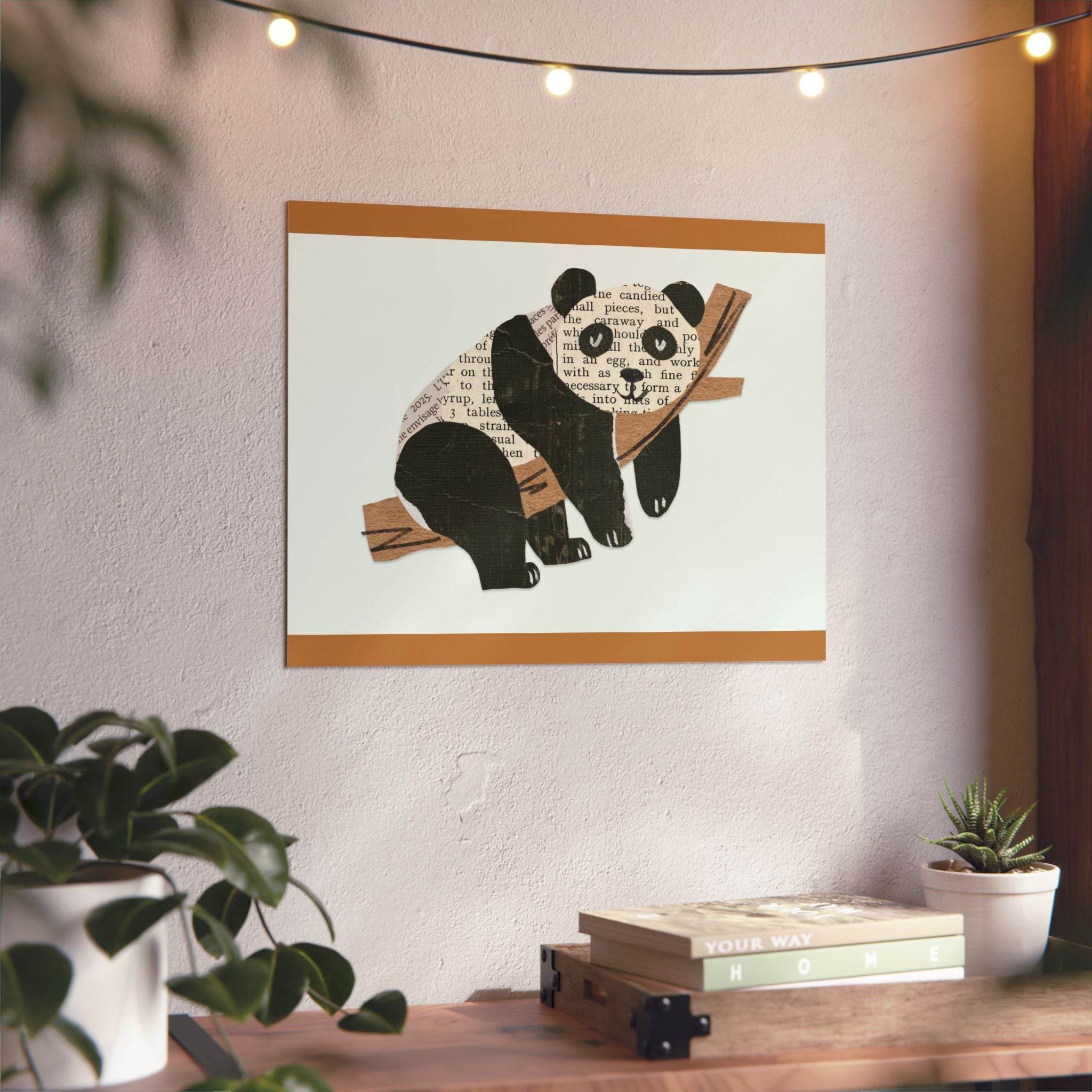 Panda Wall Art on Aluminum Composite Panels, 2 sizes. Great for ALL Rooms