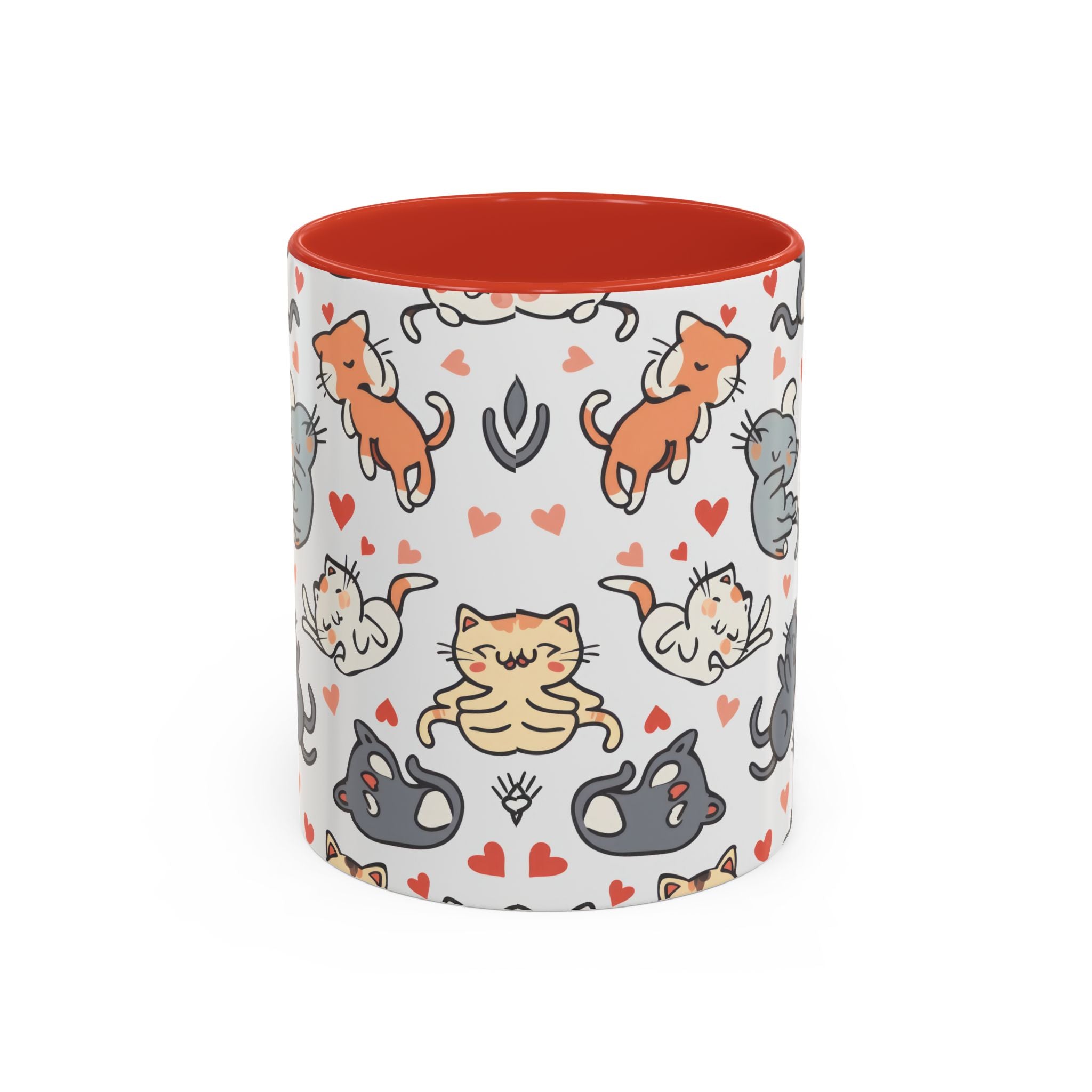 Kitty Cat Accent Coffee Mug (11, 15oz) in 3 colors.