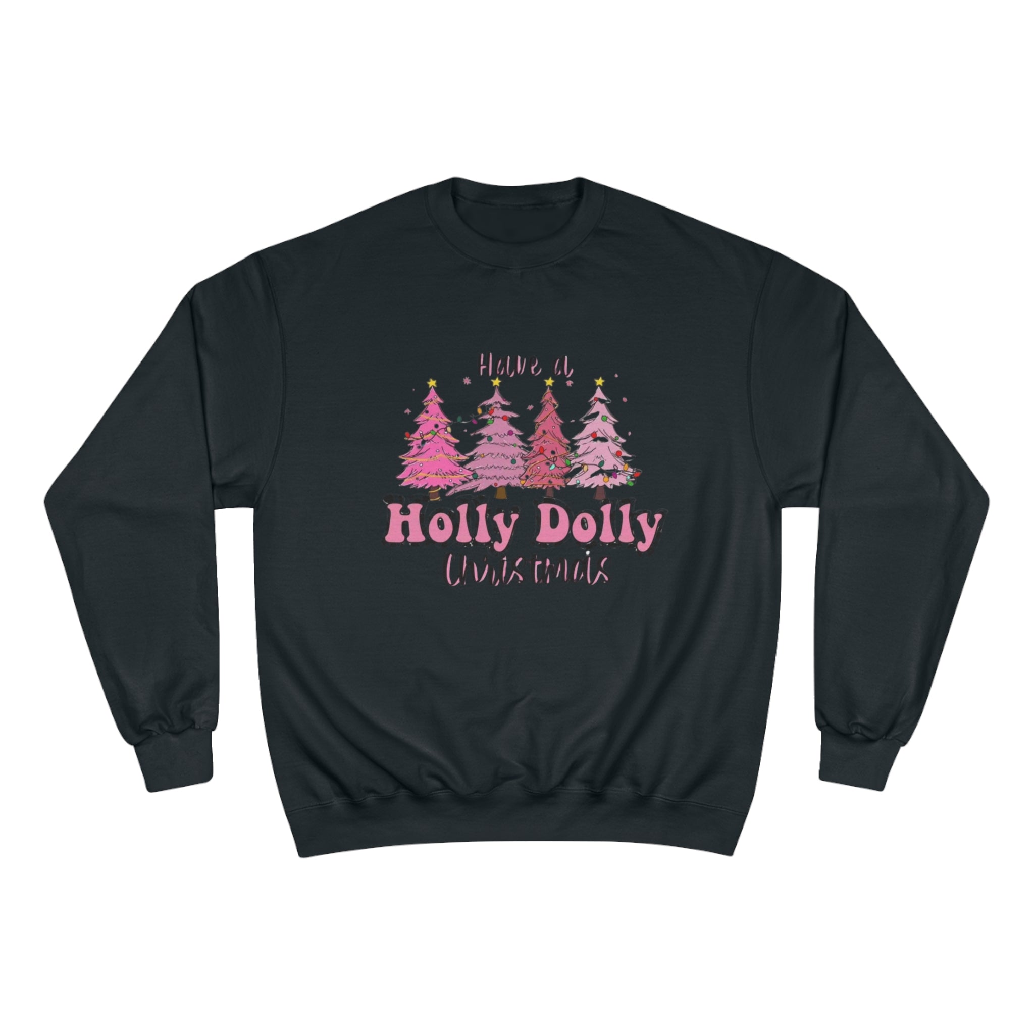 Champion  Sweatshirt, Christmas Sweatshirt  Santa Sweatshirt,  Long Sleeve, Winter shirt, Holly Dolly