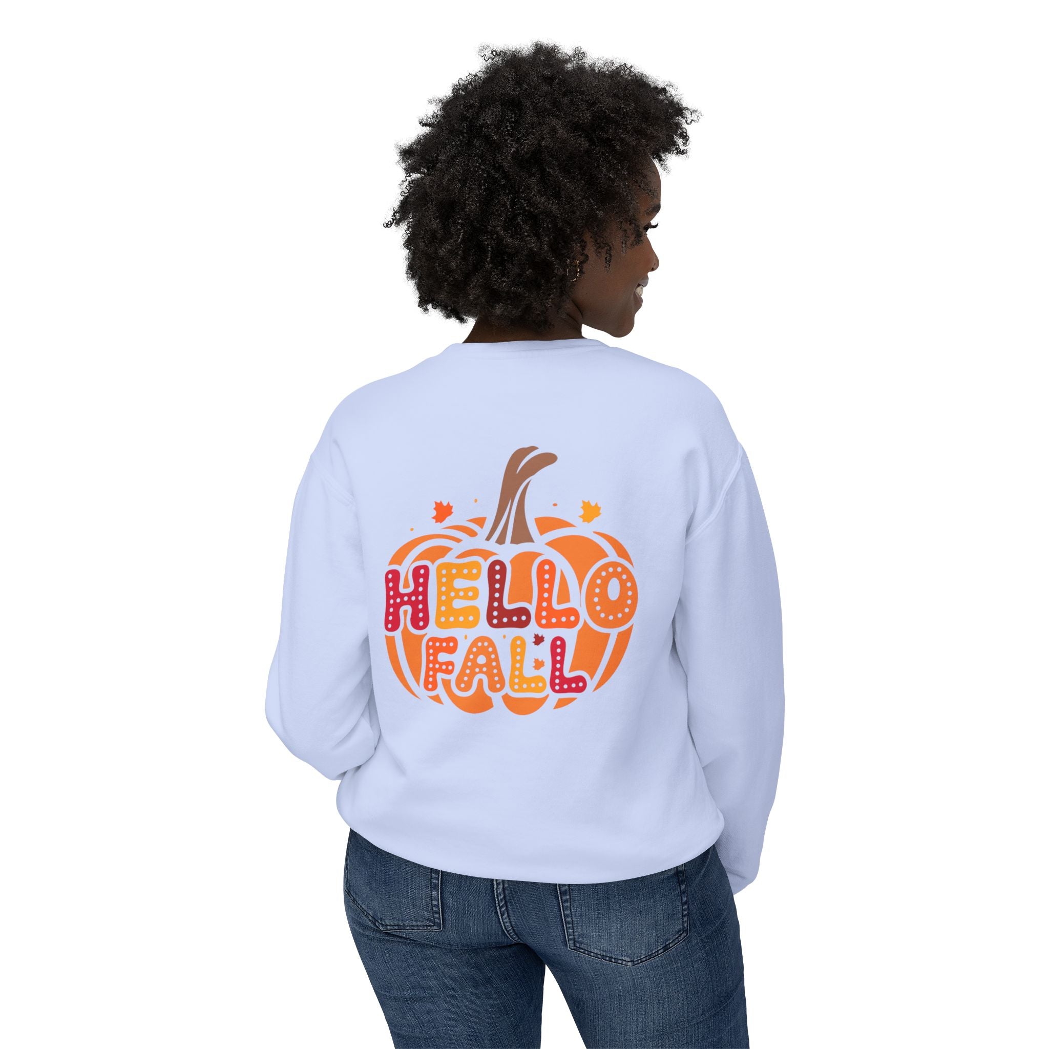 Women's Crewneck Sweatshirt | Hello Fall Sweatshirt | Blue Star Merch