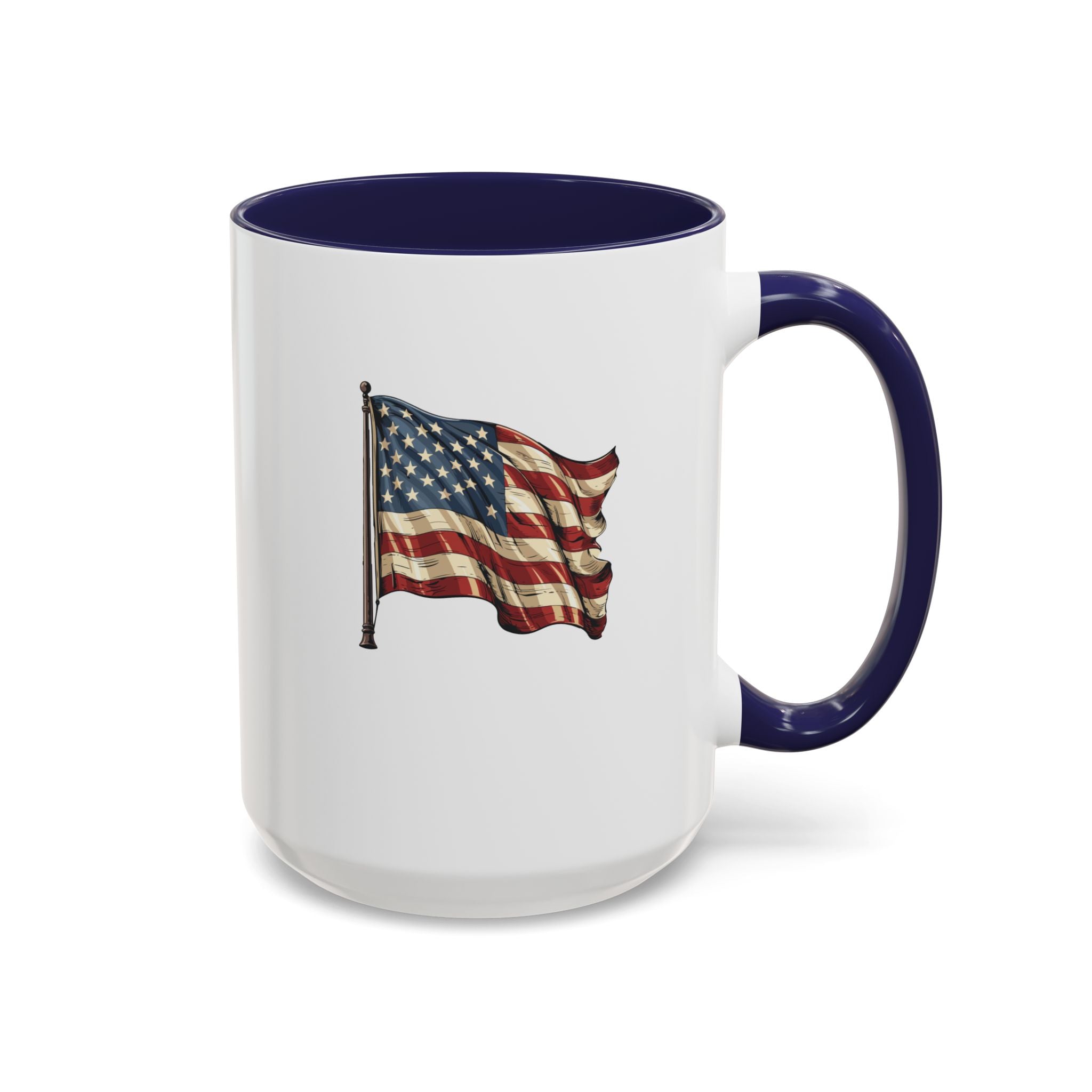 Ceramic Coffee Mug | American Flag Coffee Mug | Blue Star Merch