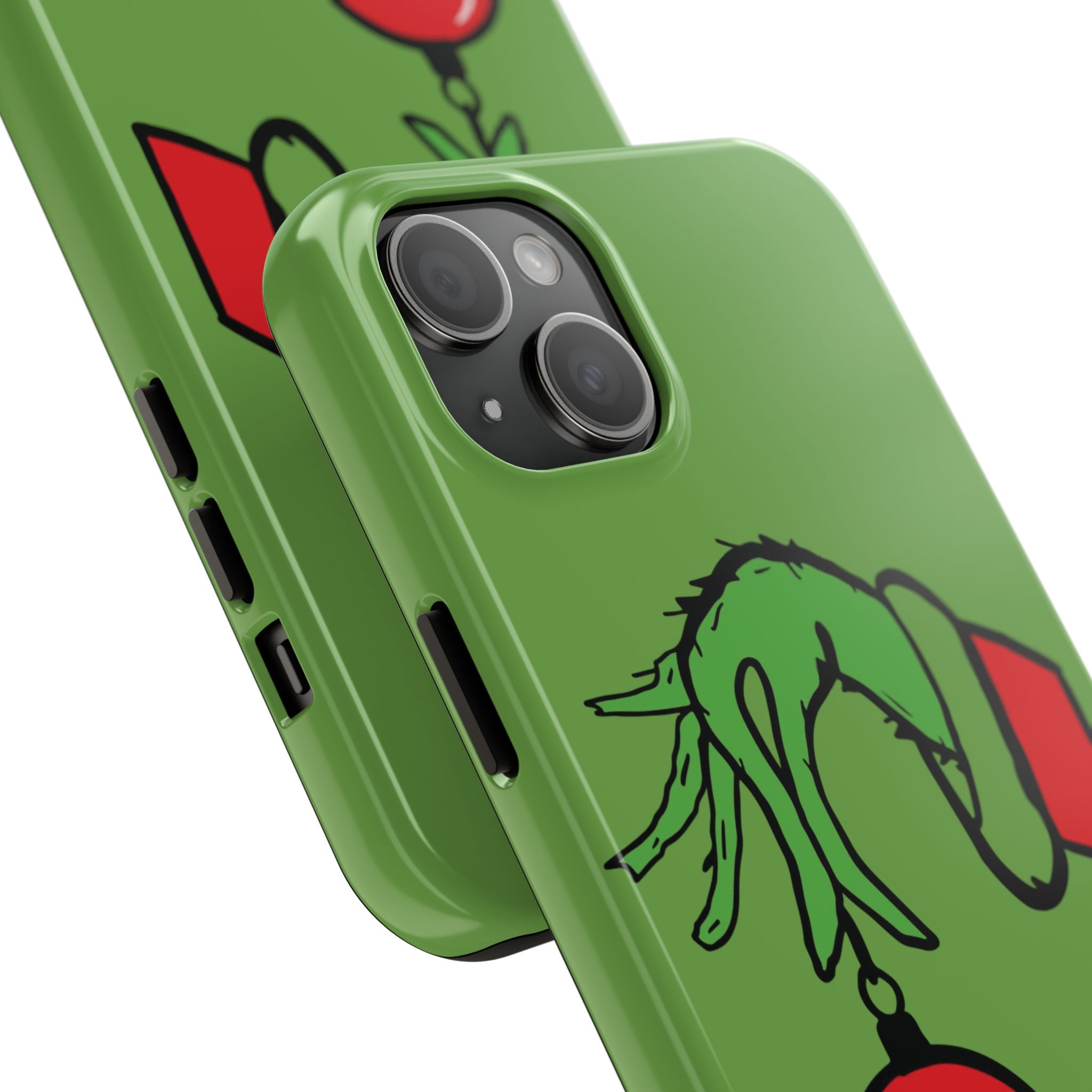 Grinch iPhone Case models 16 and 15, iPhone 16 case, iPhone 15 case