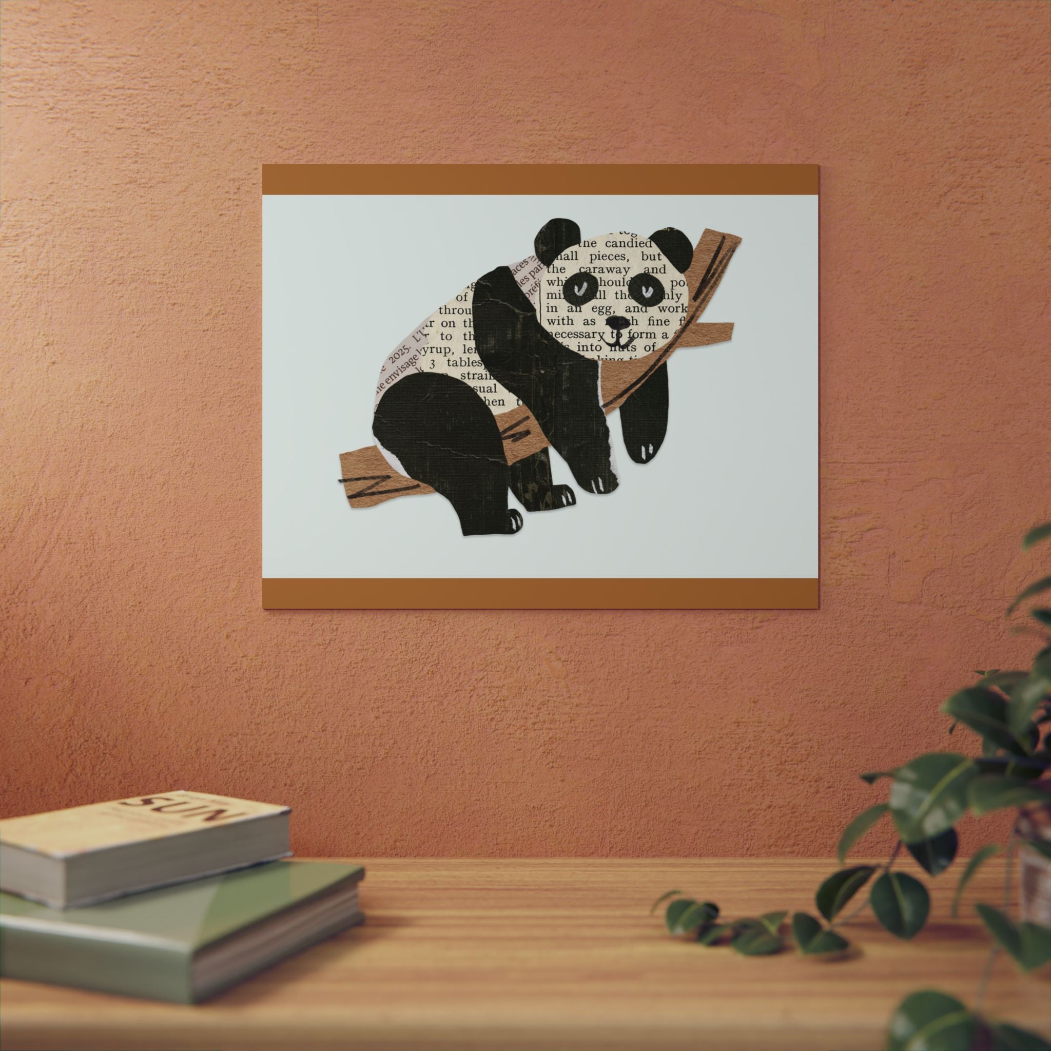 Panda Wall Art on Aluminum Composite Panels, 2 sizes. Great for ALL Rooms