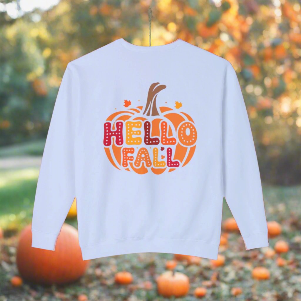 Women's Crewneck Sweatshirt | Hello Fall Sweatshirt | Blue Star Merch