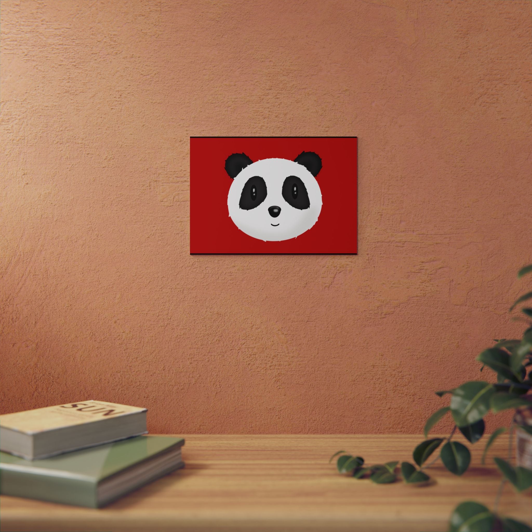 Panda Wall Art on Aluminum Composite Panels, 2 sizes. Great for all rooms.