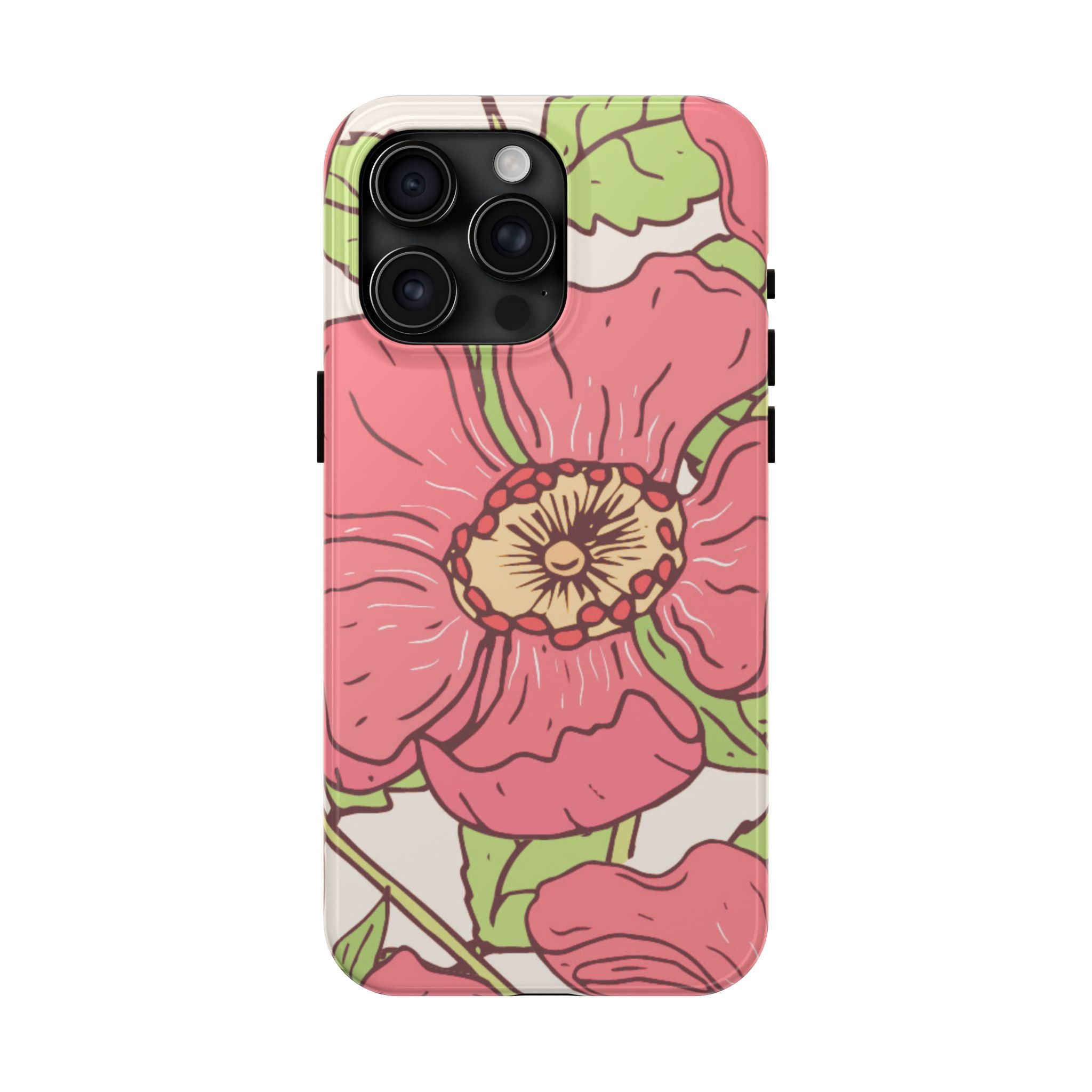 Pretty Floral iPhone and Samsung, Tough Phone Case,  Durable and lightweight.