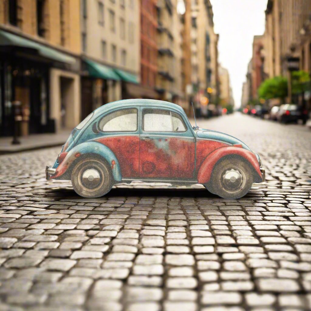 Antique VW  Soapstone Car Coaster in Matte