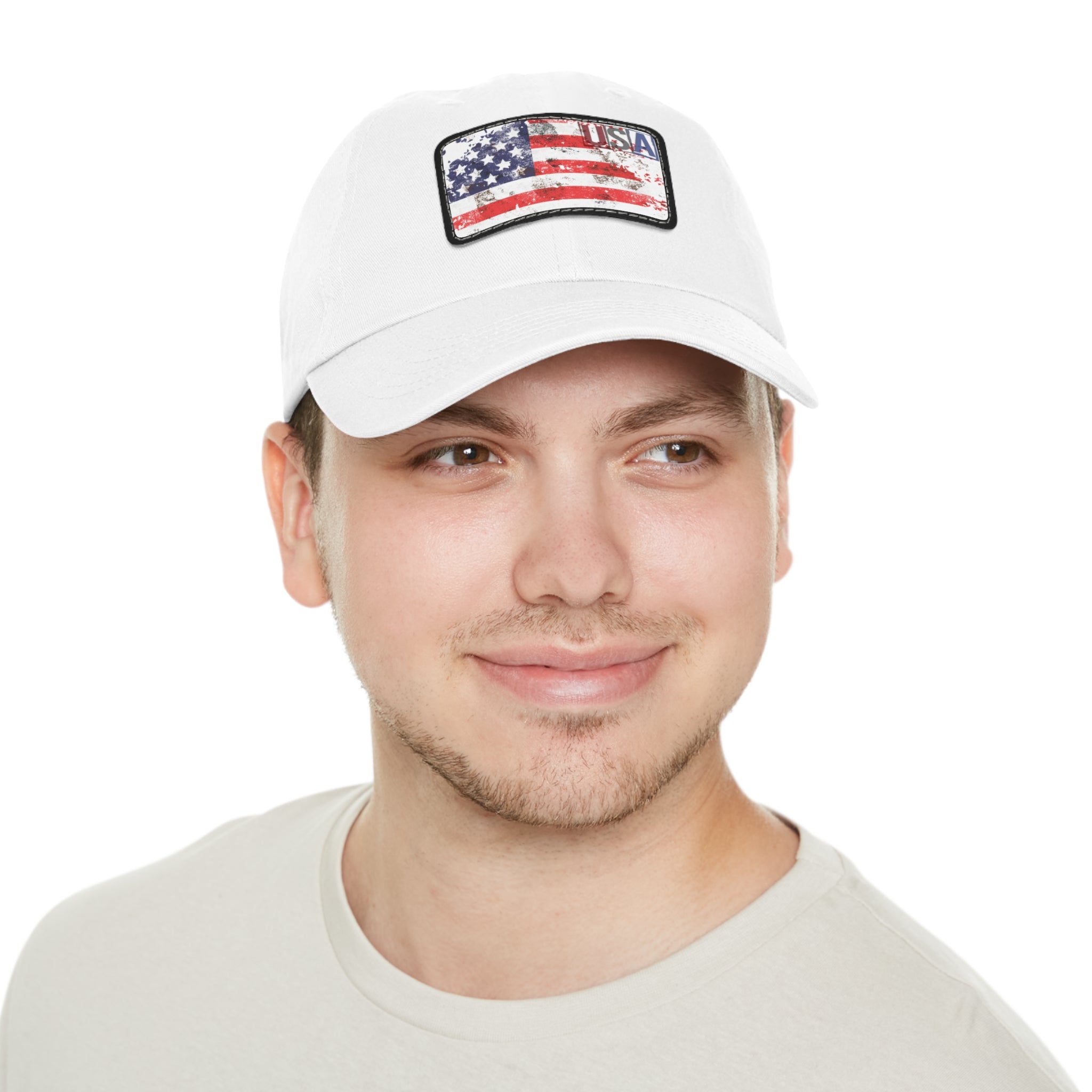 Patriotic  USA Flag Patch Baseball Cap, red, white, blue - Blue Star Merch 