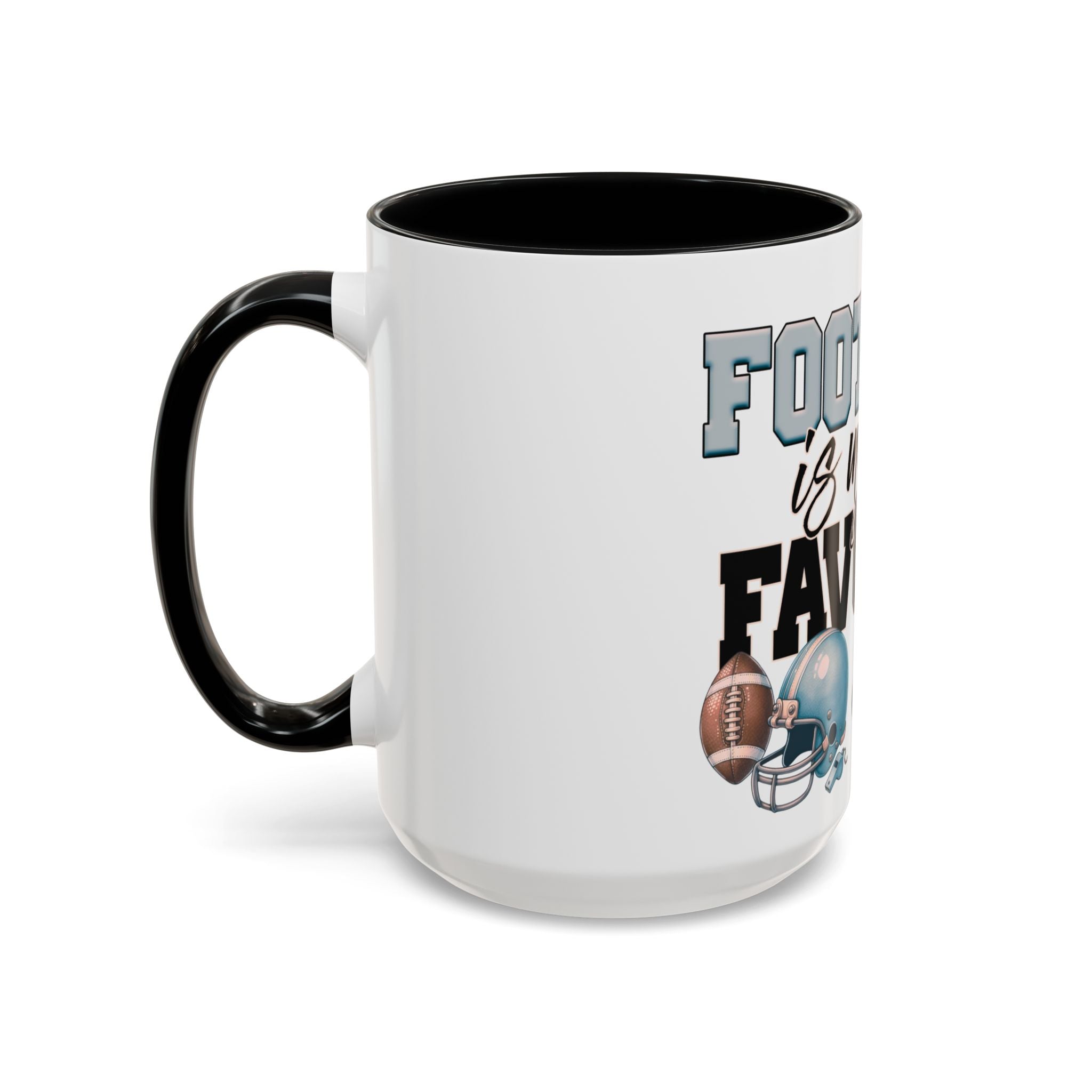 Football is My Favorite Season Retro USA flag  Accent Coffee Mug (11, 15oz)