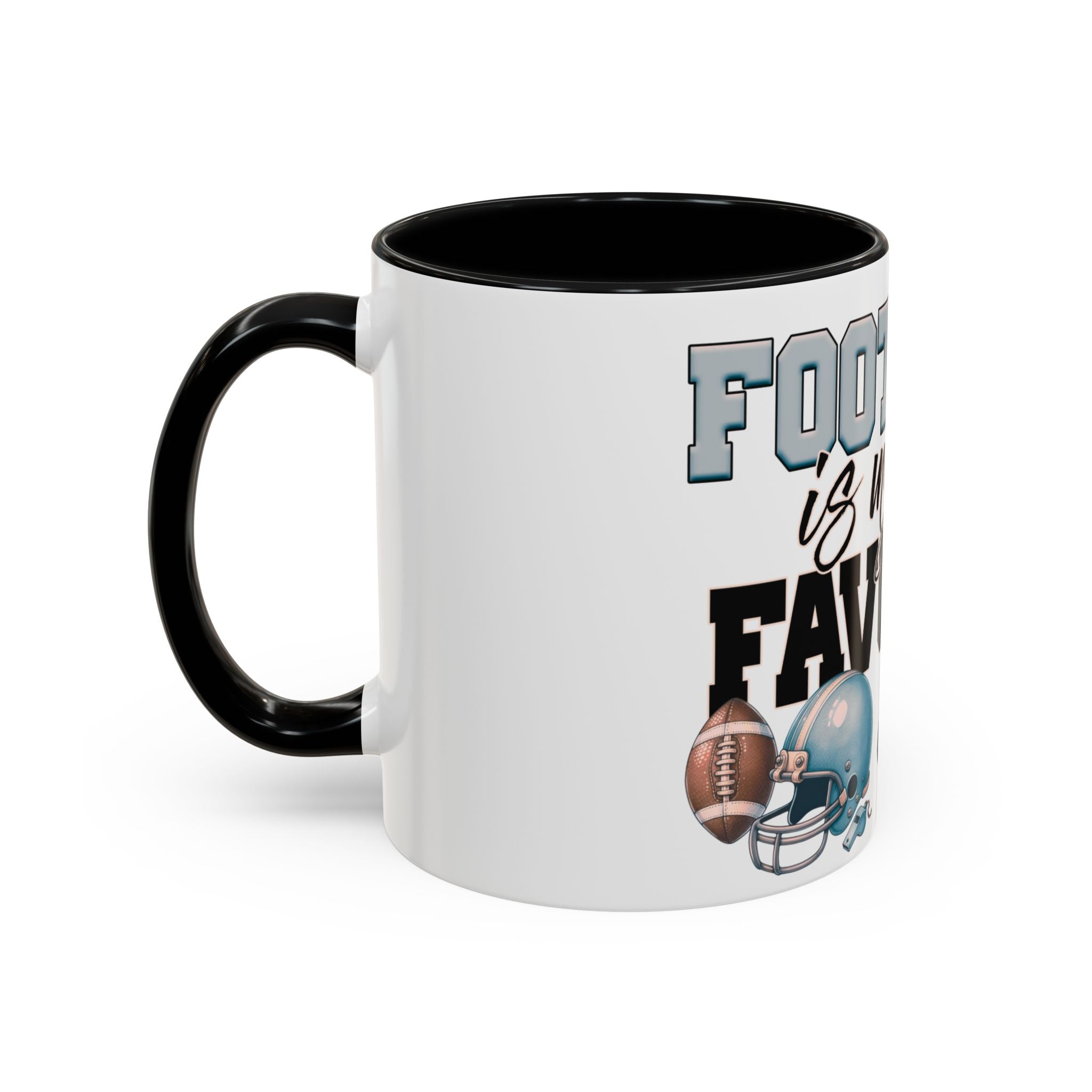 Football is My Favorite Season Retro USA flag  Accent Coffee Mug (11, 15oz)