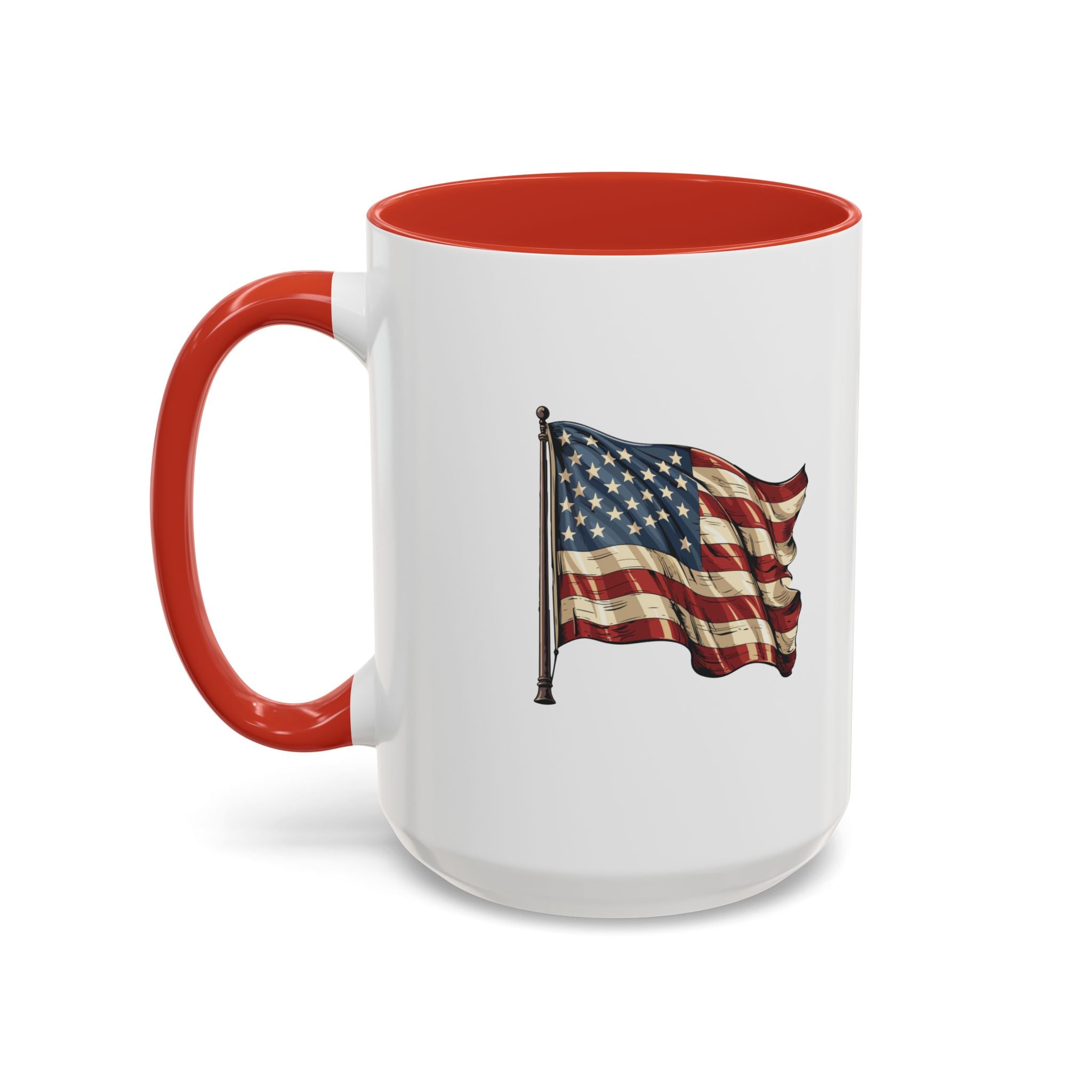 American Flag  Accent Coffee Mug (11, 15oz)