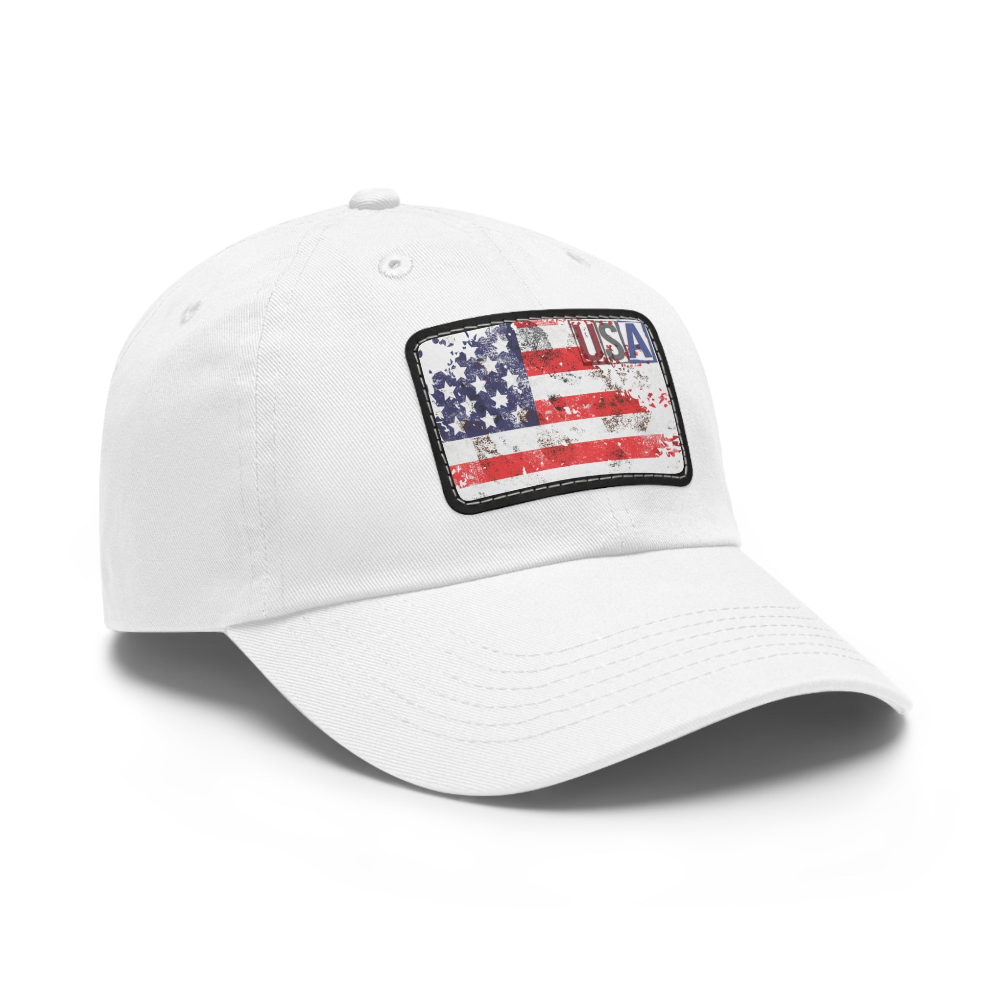 Patriotic  USA Flag Patch Baseball Cap, red, white, blue - Blue Star Merch 