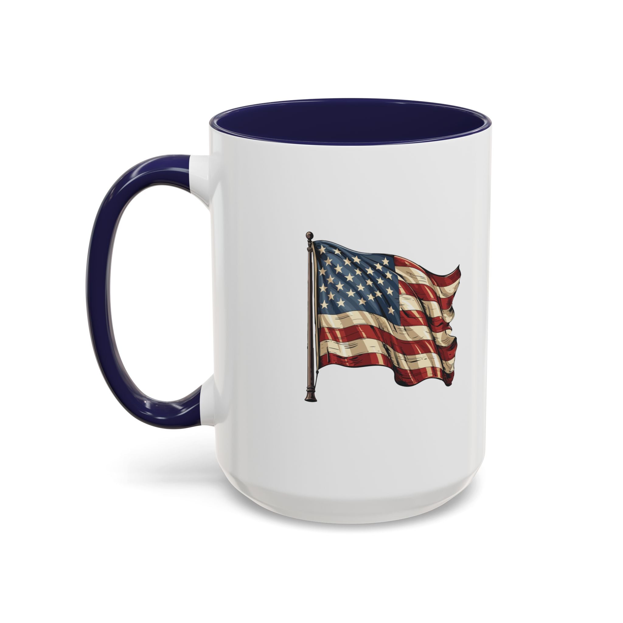 American Flag  Accent Coffee Mug (11, 15oz)