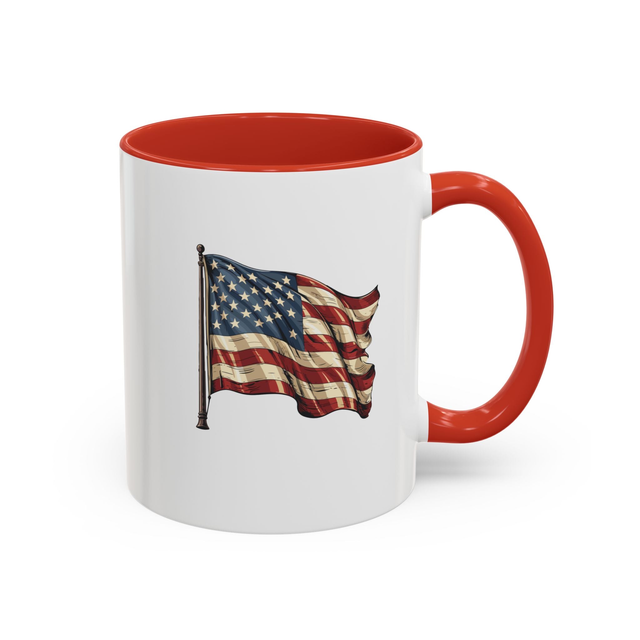 American Flag  Accent Coffee Mug (11, 15oz)