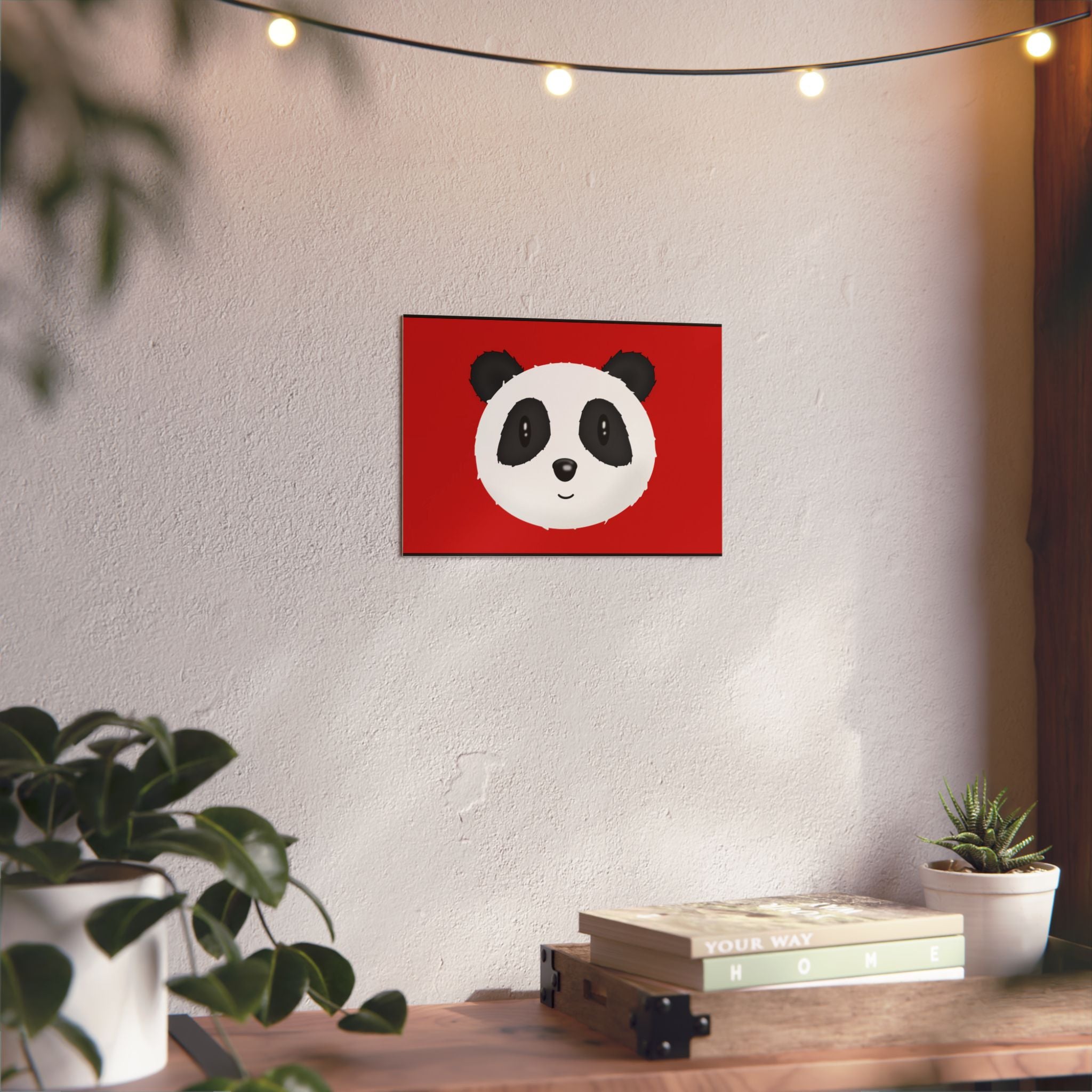 Panda Wall Art on Aluminum Composite Panels, 2 sizes. Great for all rooms.