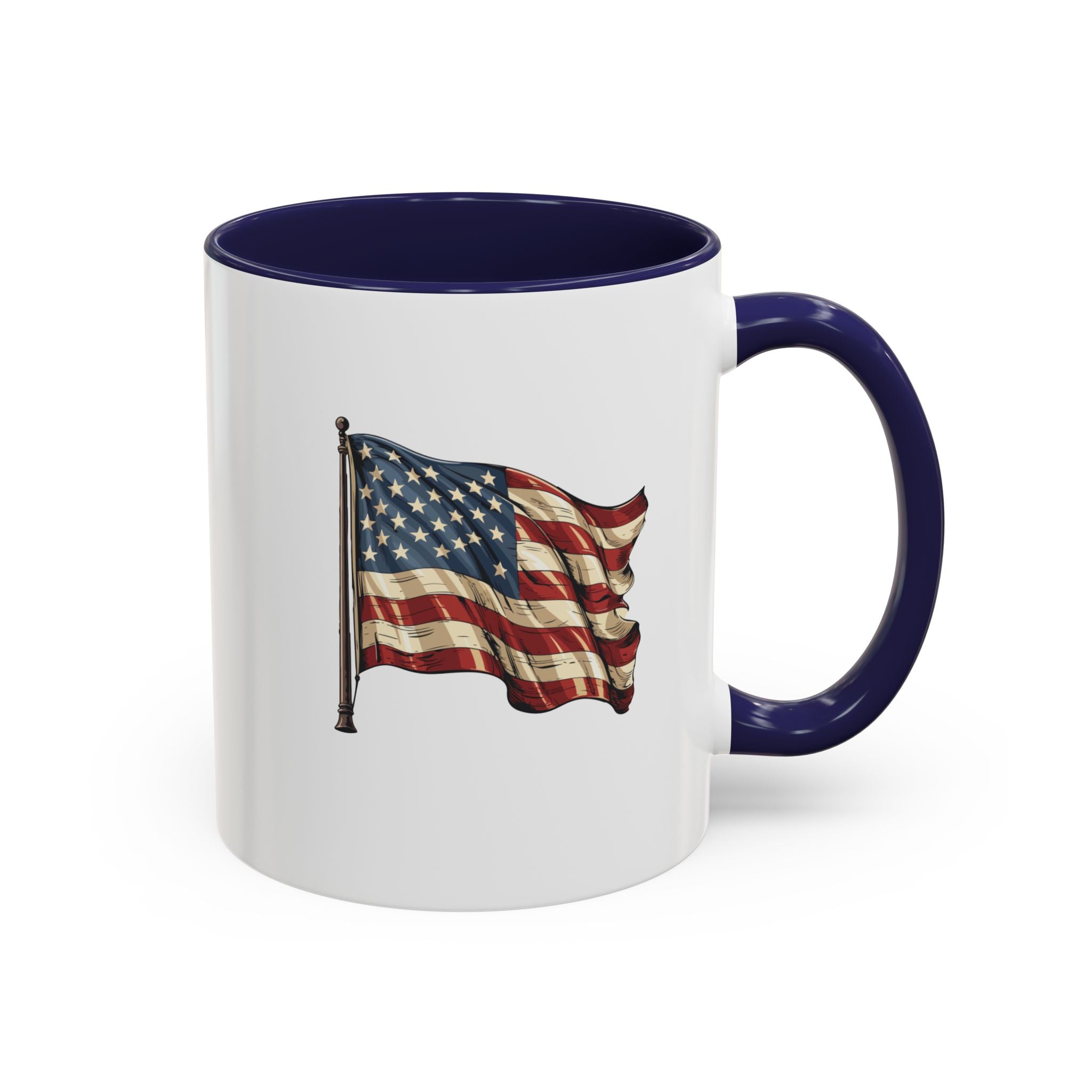 American Flag  Accent Coffee Mug (11, 15oz)