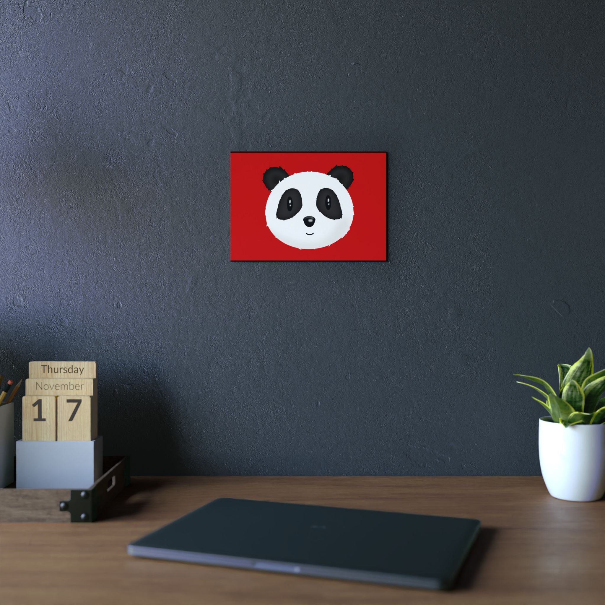 Panda Wall Art on Aluminum Composite Panels, 2 sizes. Great for all rooms.