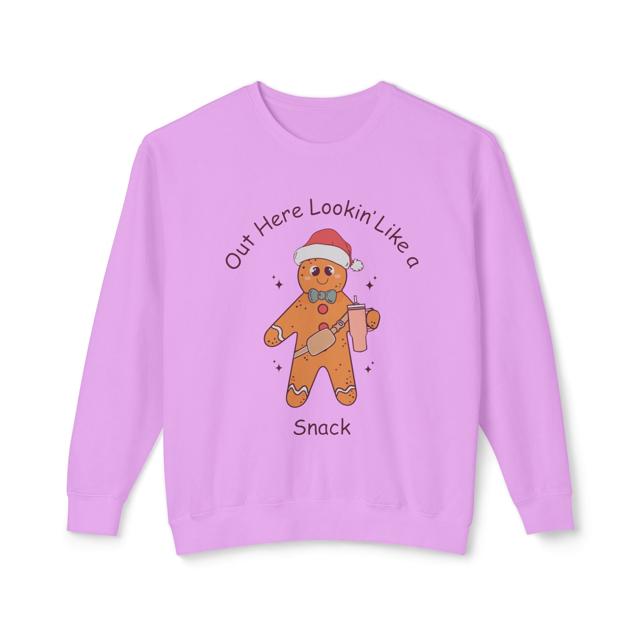 Crewneck Sweatshirt Gingerbread Sweatshirt Lightweight Sweatshirt, Festive Sweatshirt, Holiday Sweatshirt