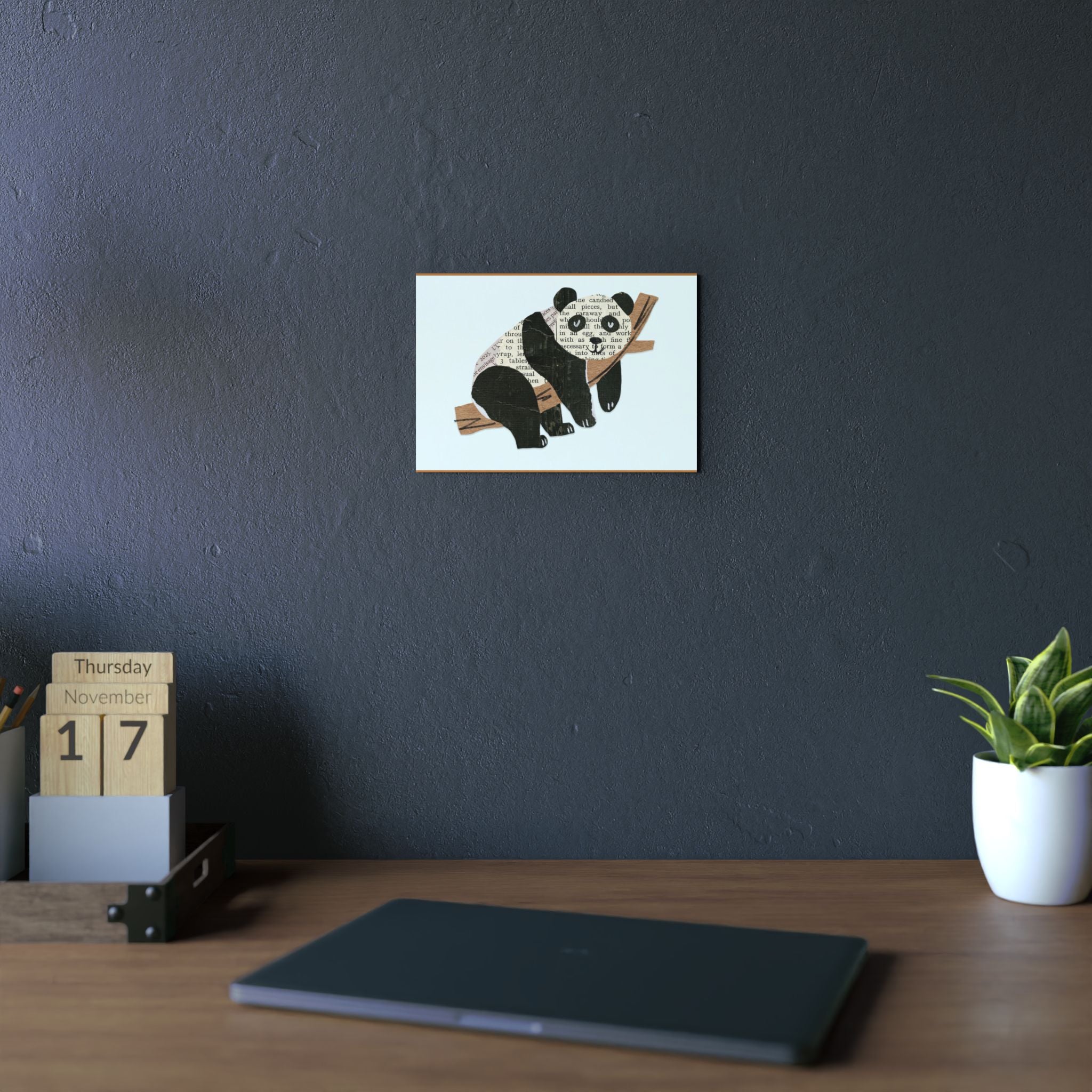 Panda Wall Art on Aluminum Composite Panels, 2 sizes. Great for ALL Rooms