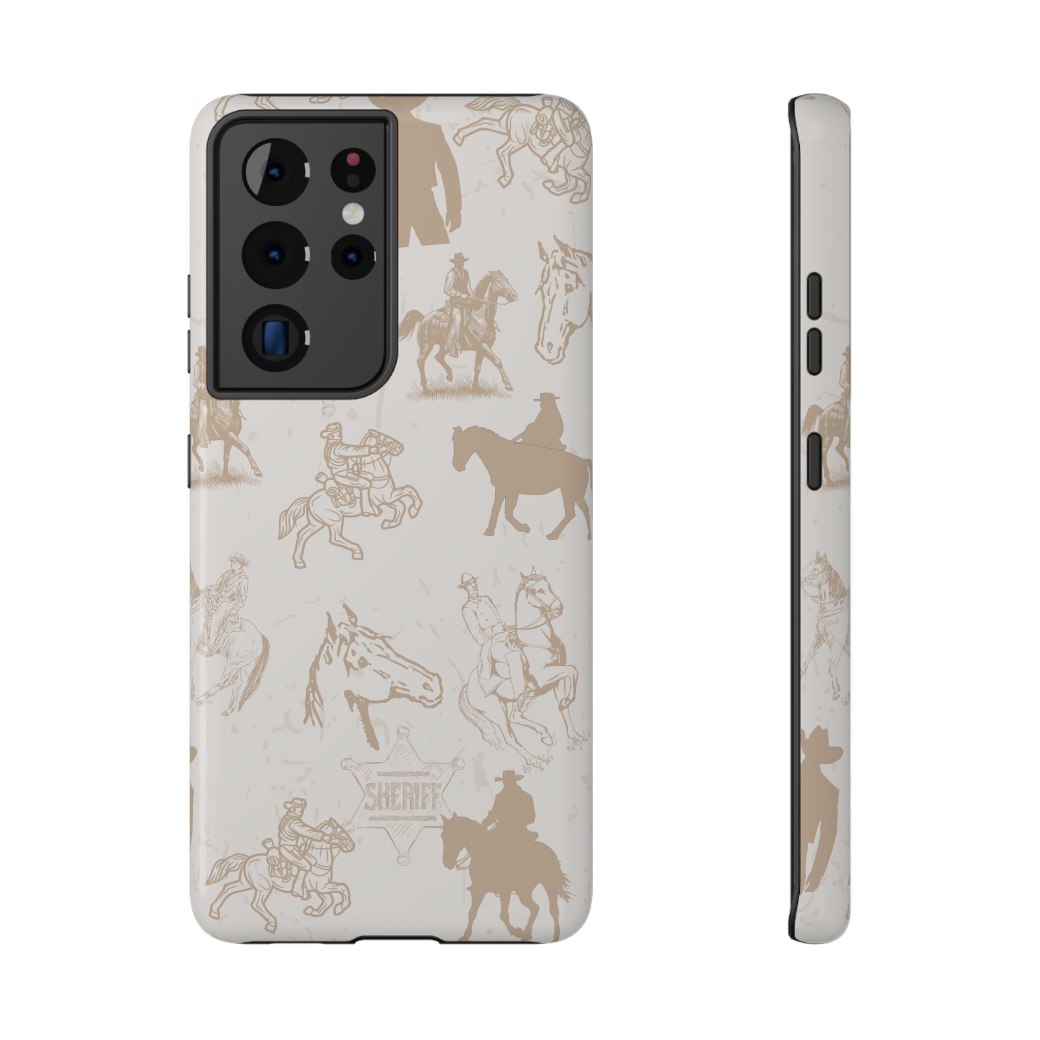 Western Cowboy print, Impact resistant  case for iPhone and Samsung phones - Blue Star Merch 