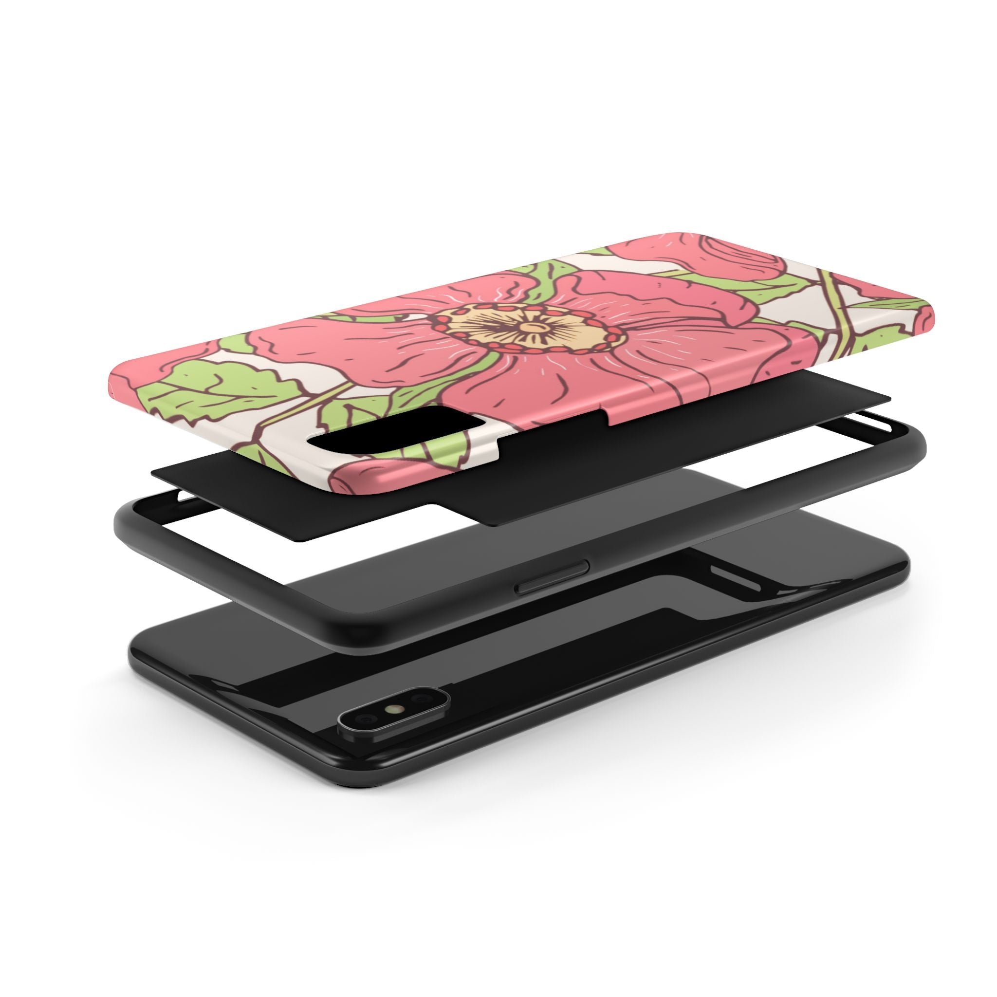 Pretty Floral iPhone and Samsung, Tough Phone Case,  Durable and lightweight.