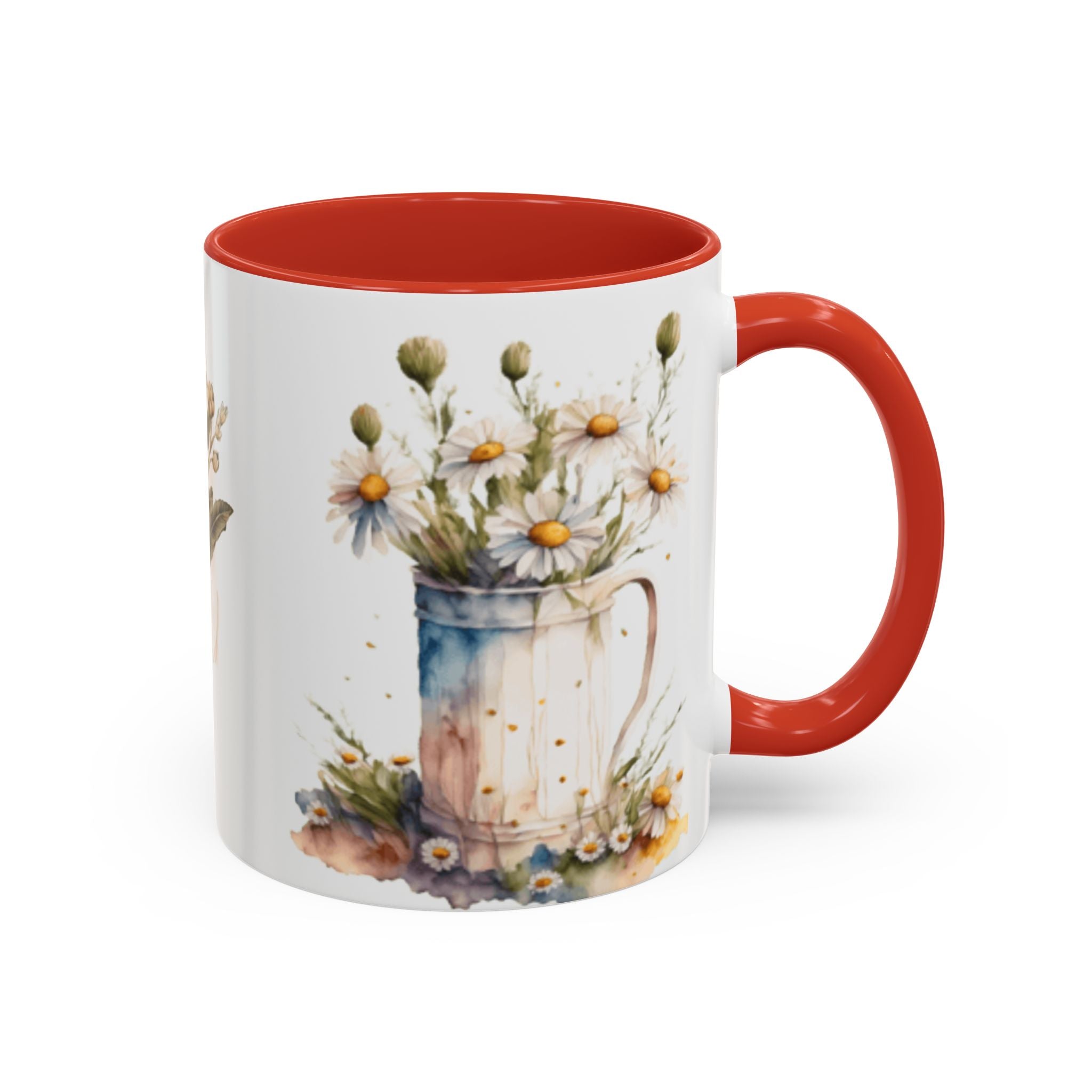 Vintage Flowers  Accent Ceramic Coffee Mug (11, 15oz)