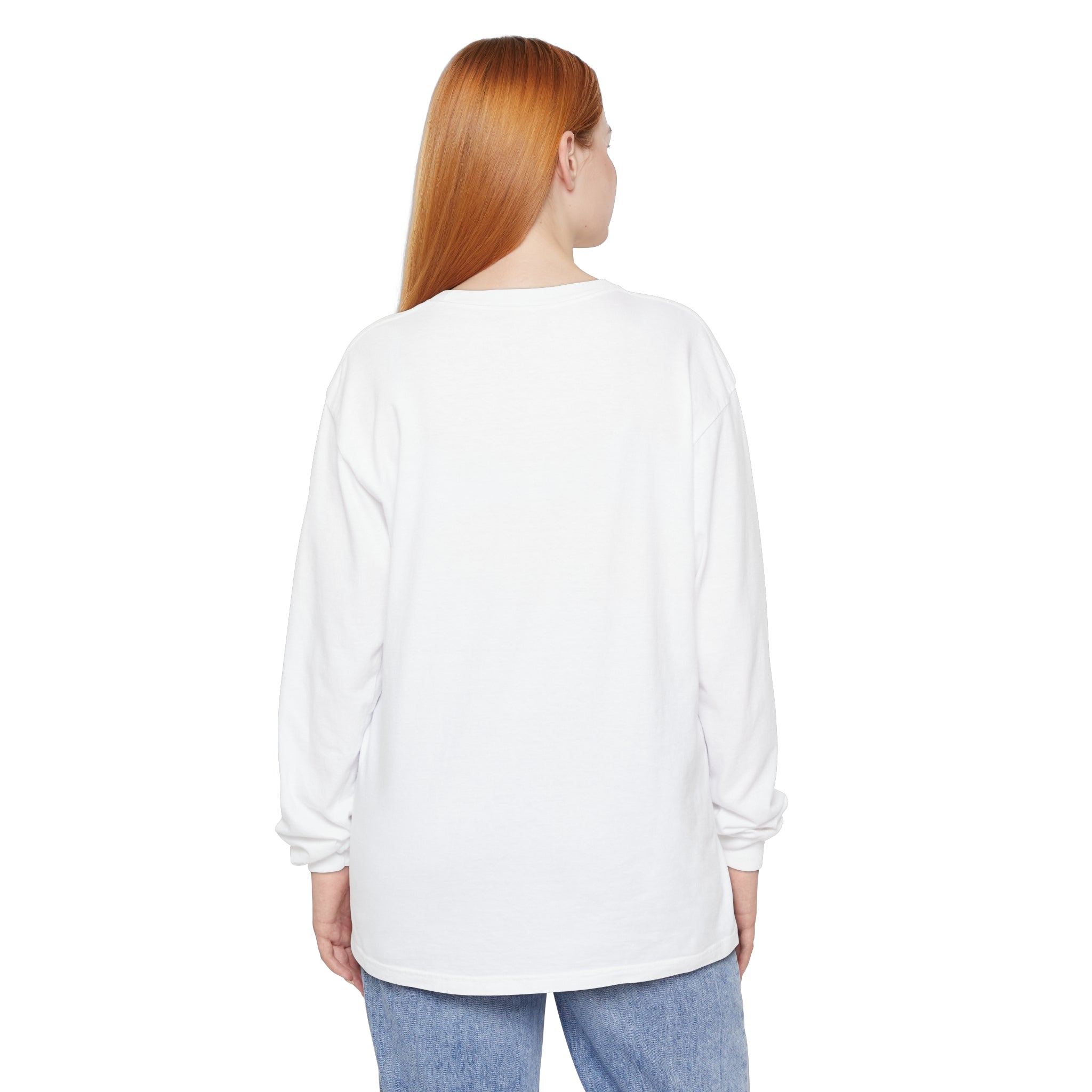 Garment-dyed Long Sleeve Cotton T-Shirt with Boise Pony Club logo