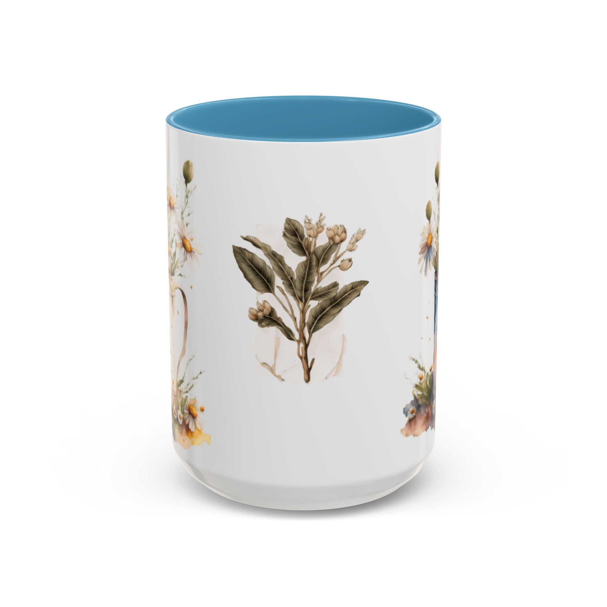 Vintage Flowers  Accent Ceramic Coffee Mug (11, 15oz)