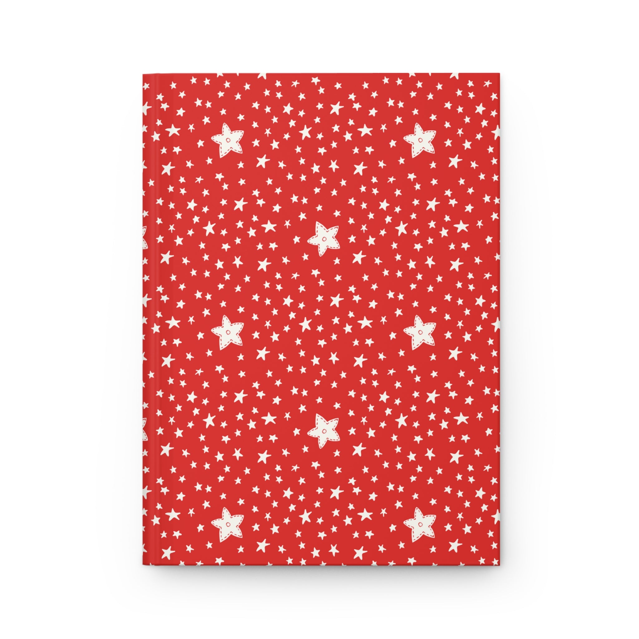 Red and White Journal | Hard Cover Journal | Blue Star Merch