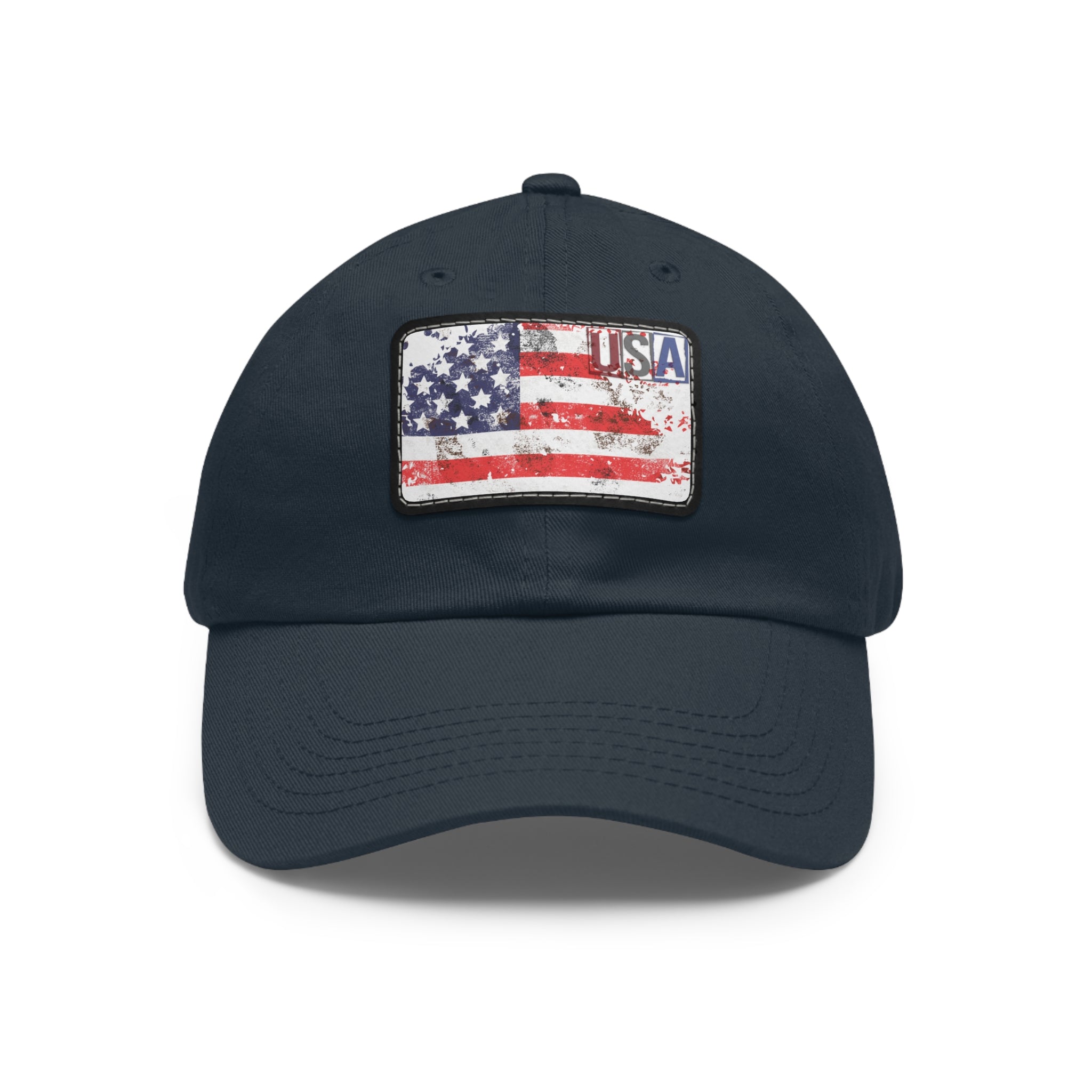 Patriotic  USA Flag Patch Baseball Cap, red, white, blue - Blue Star Merch 