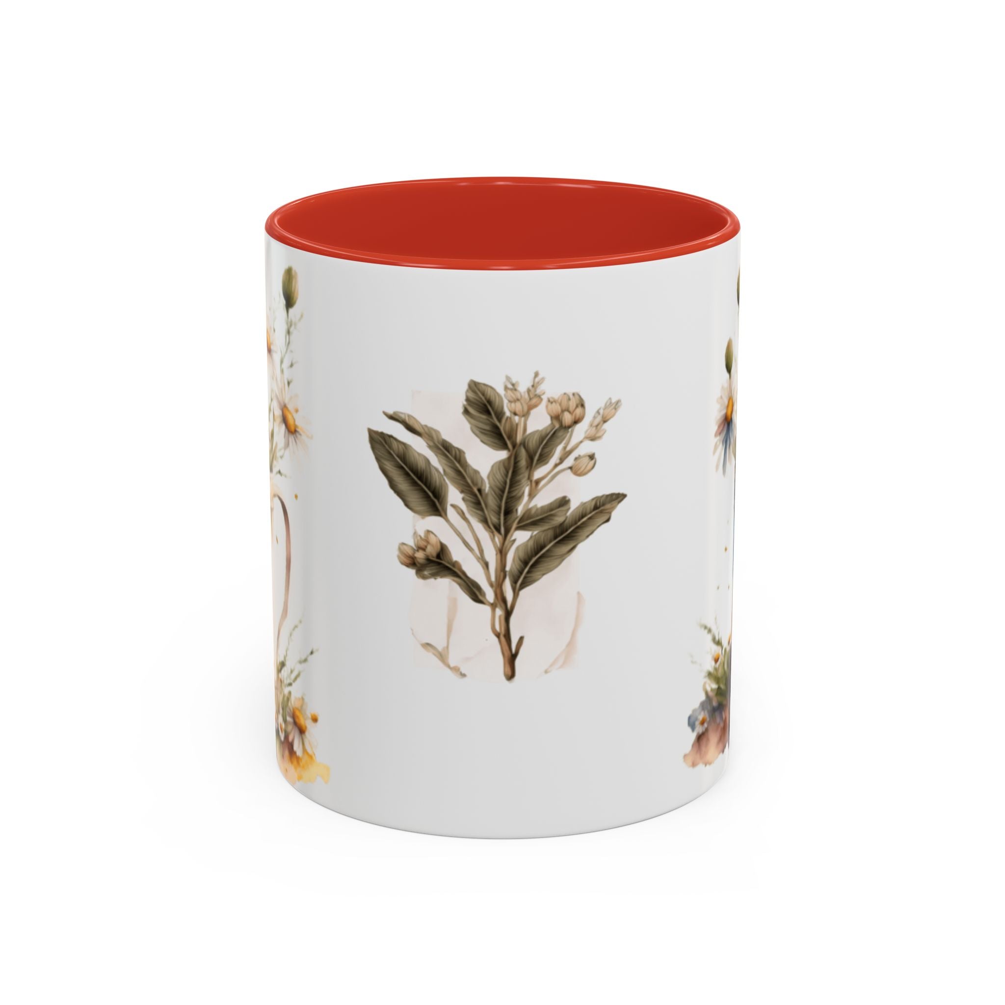 Vintage Flowers  Accent Ceramic Coffee Mug (11, 15oz)