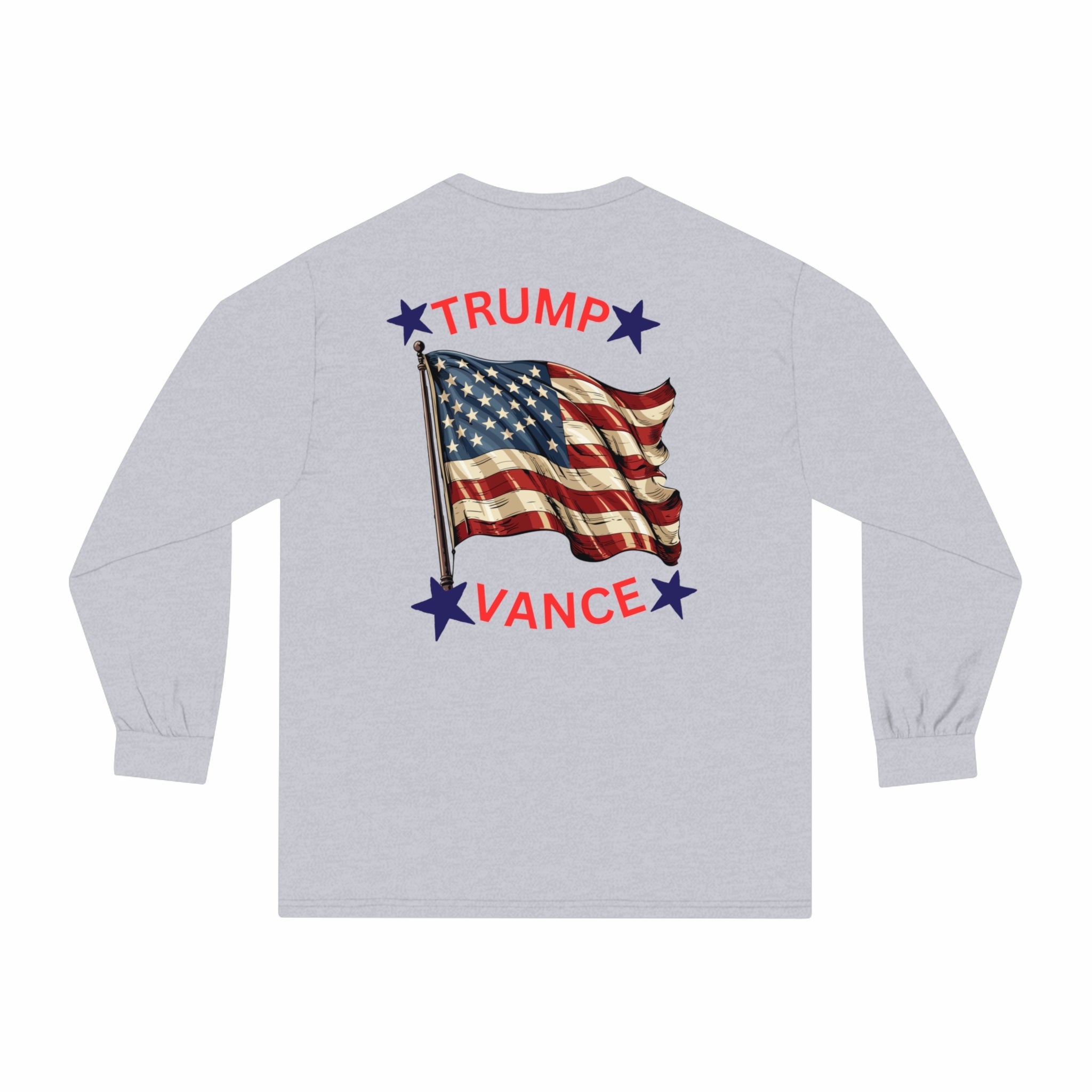 Trump vs Harris   Classic Long Sleeve T-Shirt, Halloween Street, Cotton, Medium Weight , 2024 Election