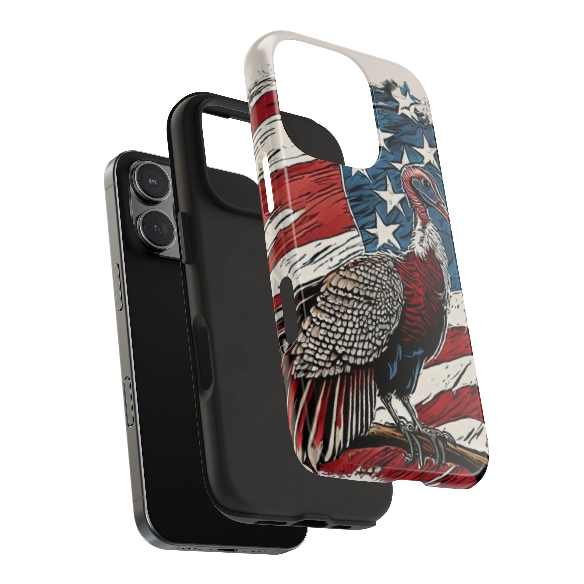 American Flag iPhone Case for iPhone 16 models phone case, Turkey American Flag iPhone 16 model cases