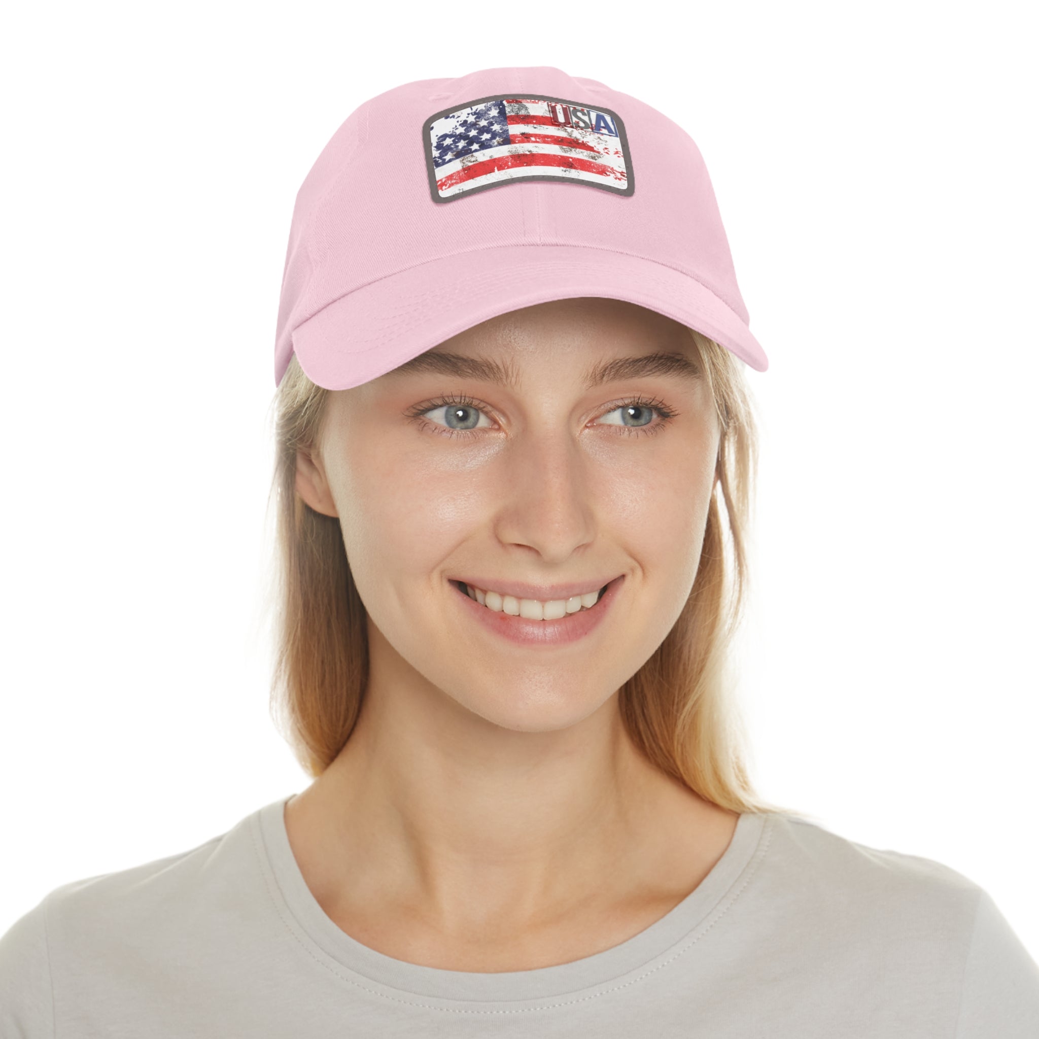 Patriotic  USA Flag Patch Baseball Cap, red, white, blue - Blue Star Merch 