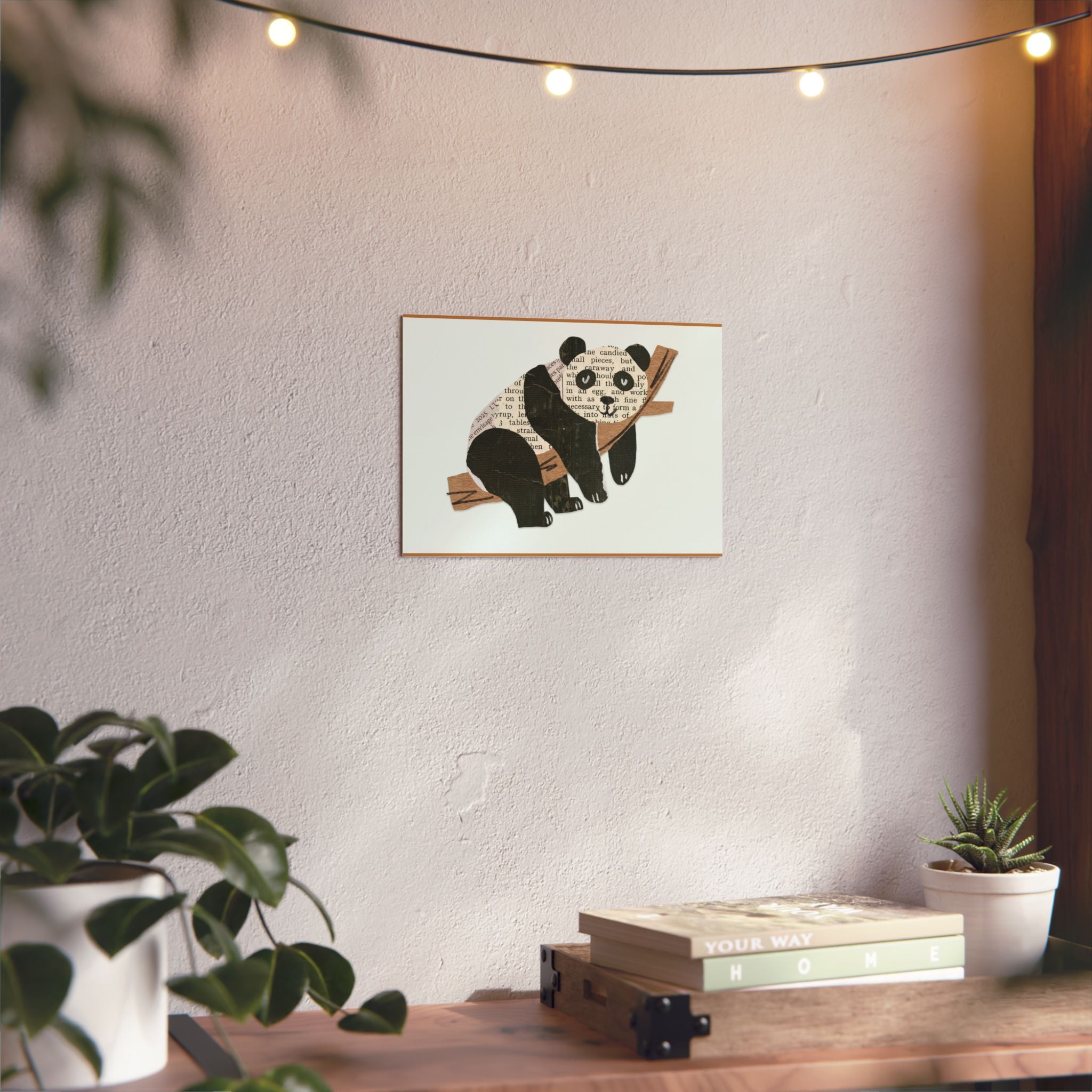 Panda Wall Art on Aluminum Composite Panels, 2 sizes. Great for ALL Rooms