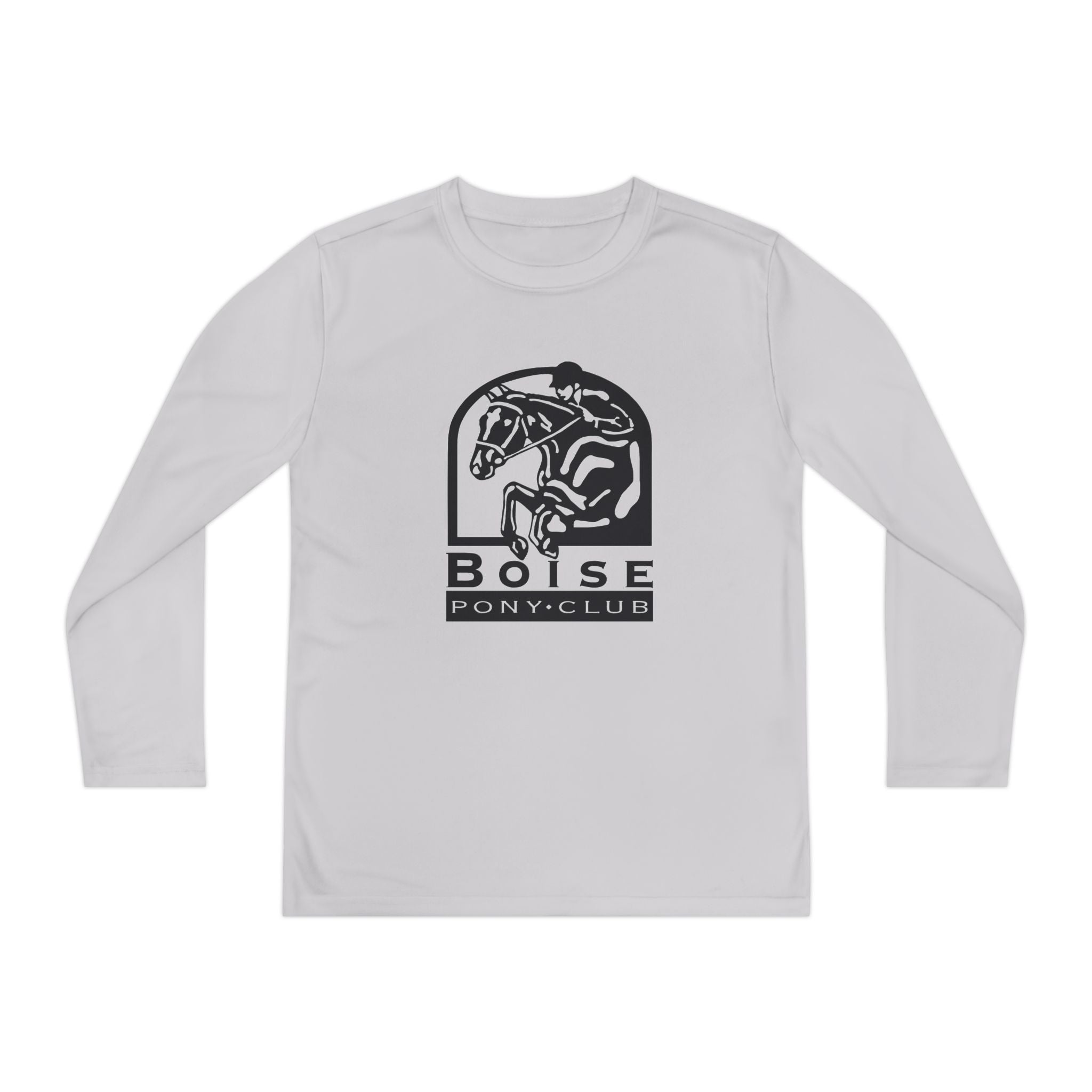 Youth Long Sleeve Competitor Tee with Boise pony club logo