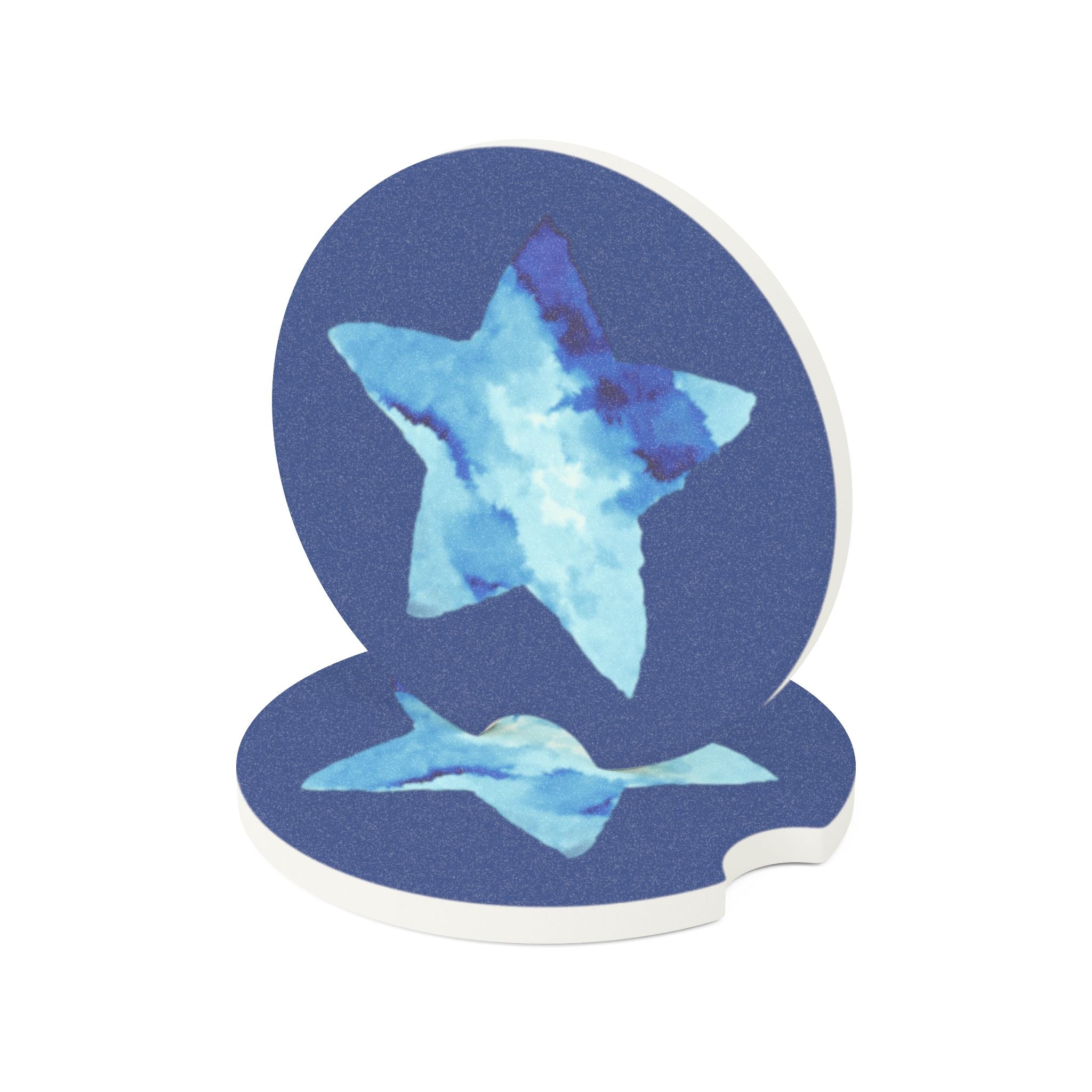 Blue Star Merch Star Logo Soapstone Car Coaster in Matte