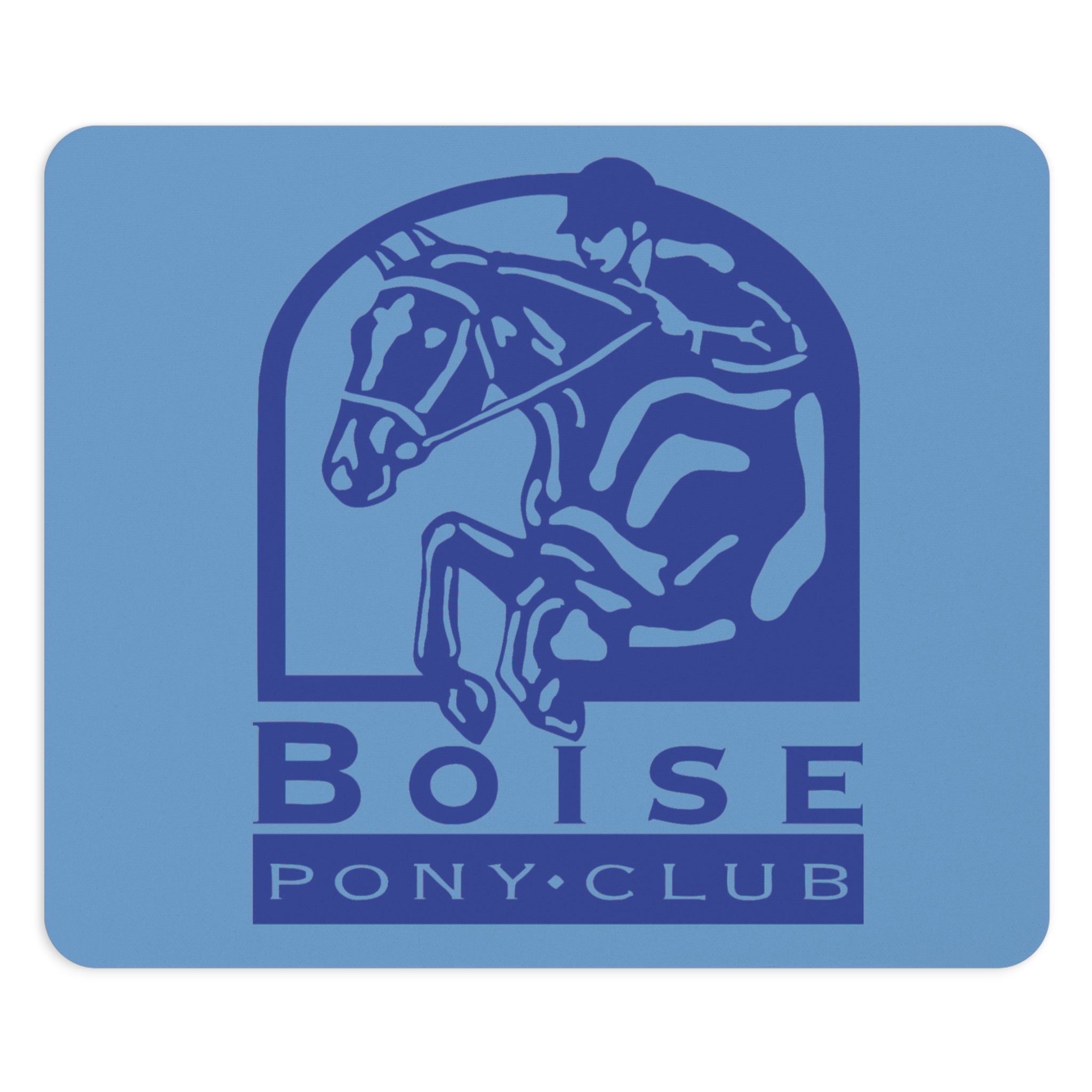 Mouse Pad  circle or rectangle with Boise pony club logo