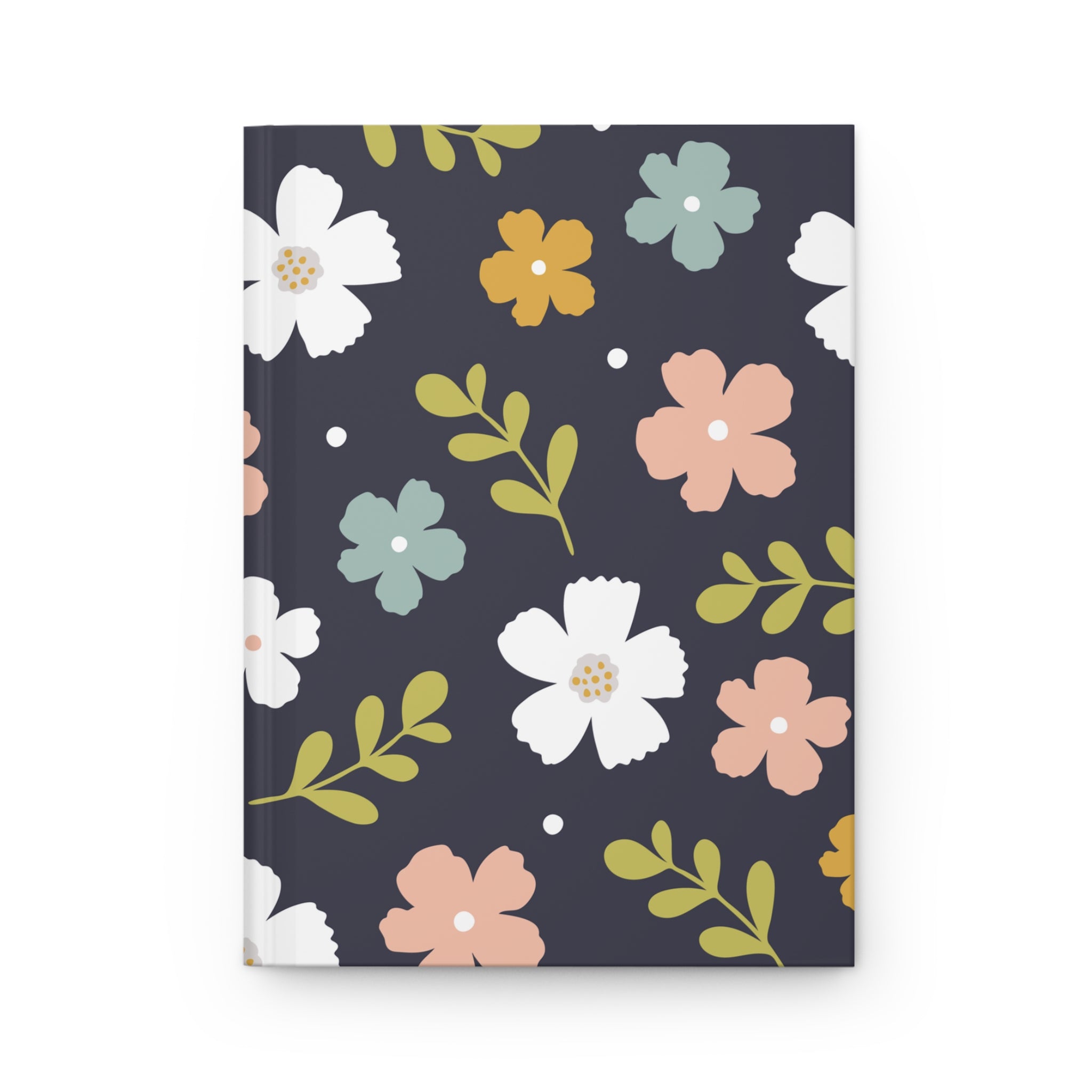 Black Floral Journal | Matte Floral Journal | Blue Star Merch