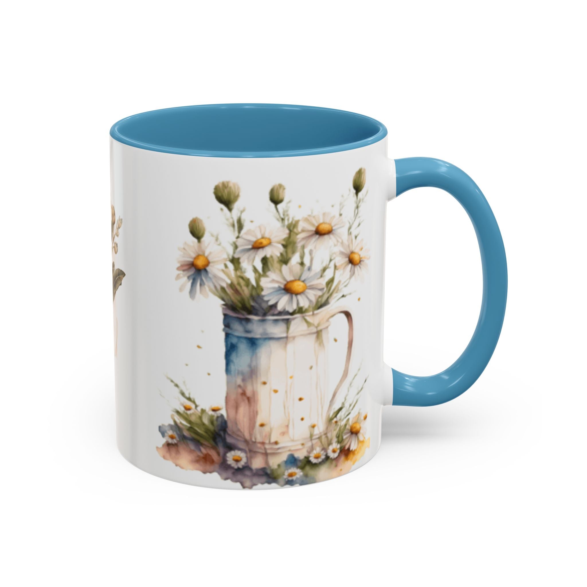 Vintage Flowers  Accent Ceramic Coffee Mug (11, 15oz)