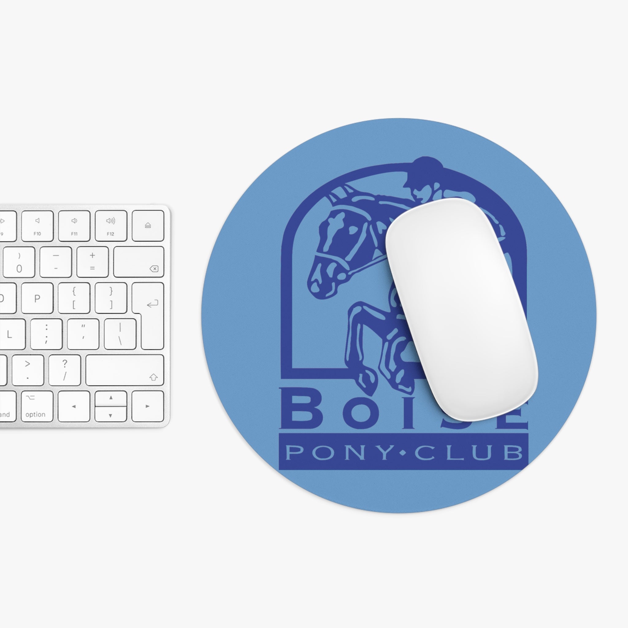 Mouse Pad  circle or rectangle with Boise pony club logo