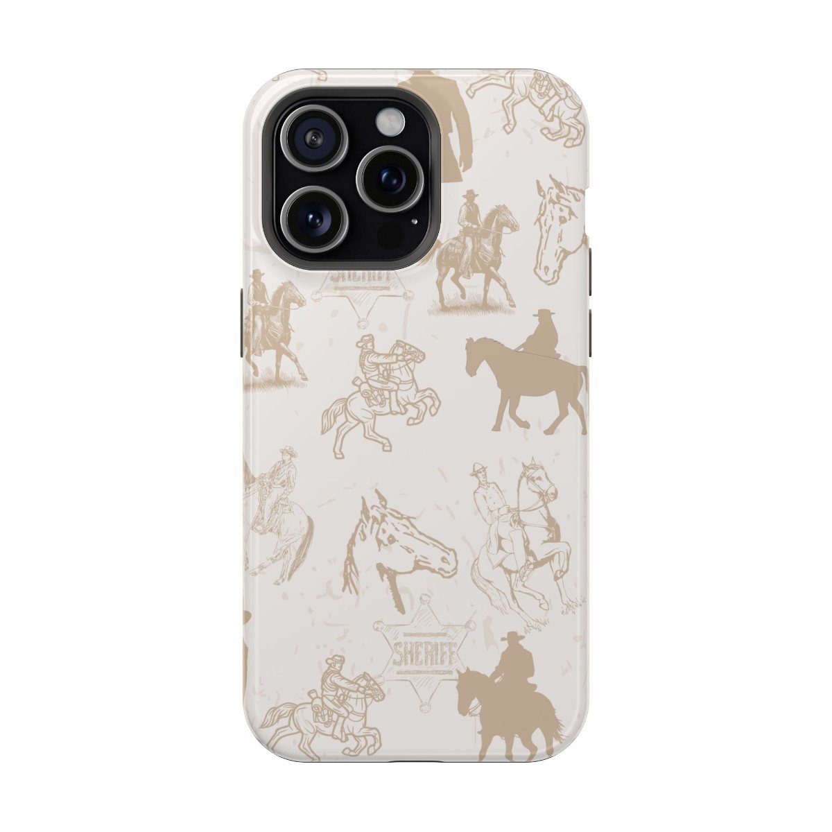 Western Cowboy print, Impact resistant  case for iPhone and Samsung phones - Blue Star Merch 