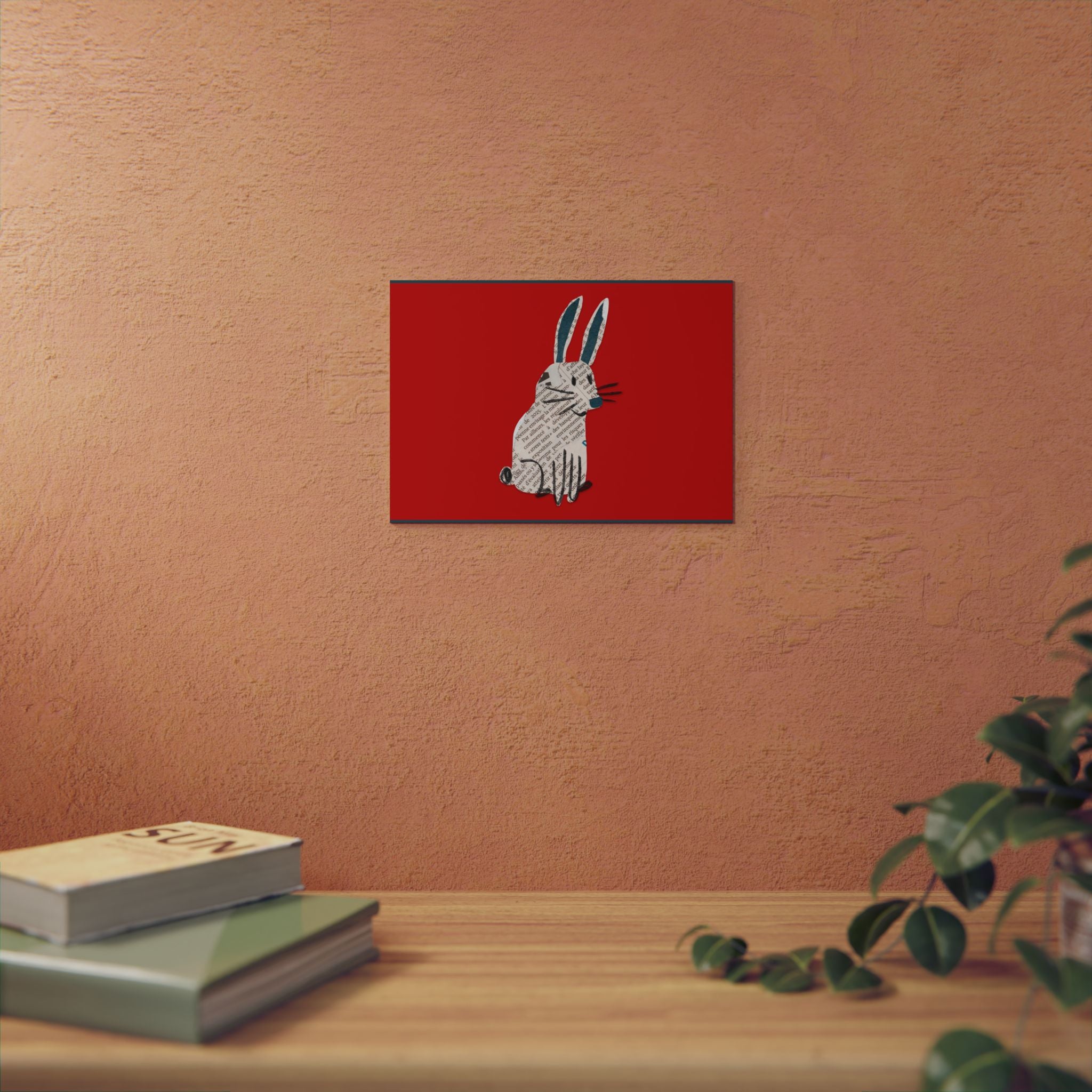 Bunny Wall Art | Aluminum Wall Art | Blue Star Merch