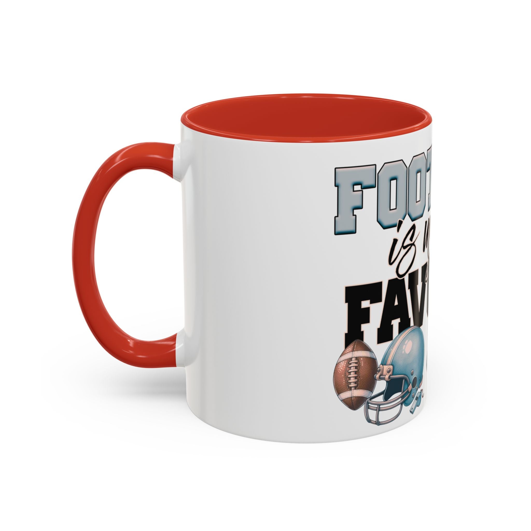 Football is My Favorite Season Retro USA flag  Accent Coffee Mug (11, 15oz)